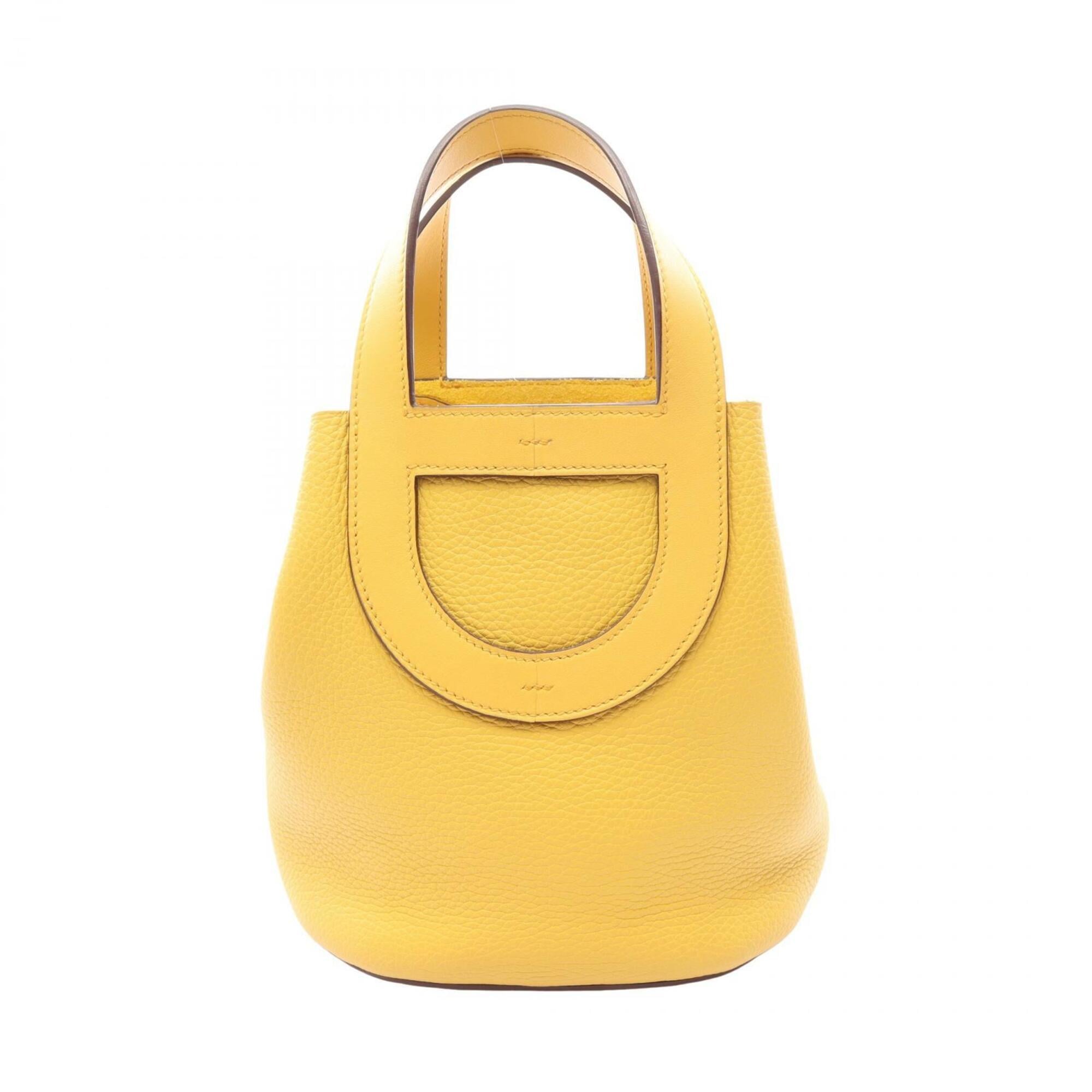 Hermes Yellow Taurillon Clemence Leather Handbag (Pre-Owned)