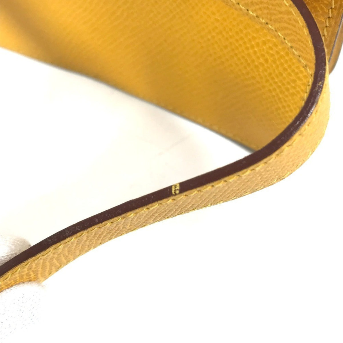 Hermes Yellow Courchevel Leather Fanny Pack Pochette Sling Bag (Pre-Owned)