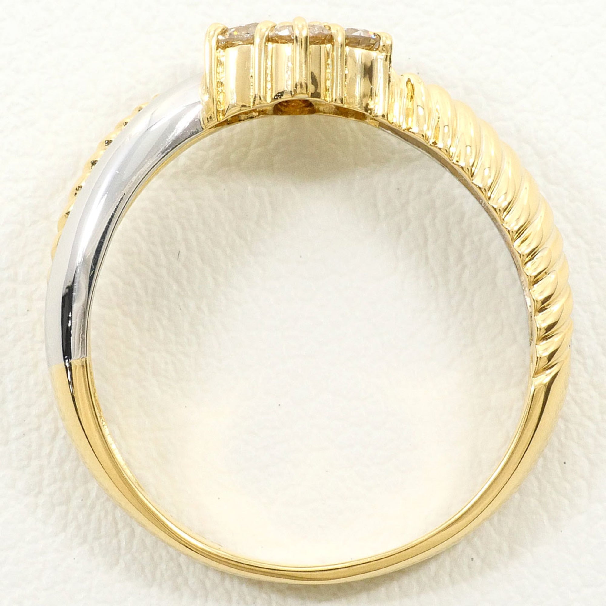 Unbranded Platinum Yellow Gold Yellow Gold (18K) Platinum 900 Band Ring (Pre-Owned)