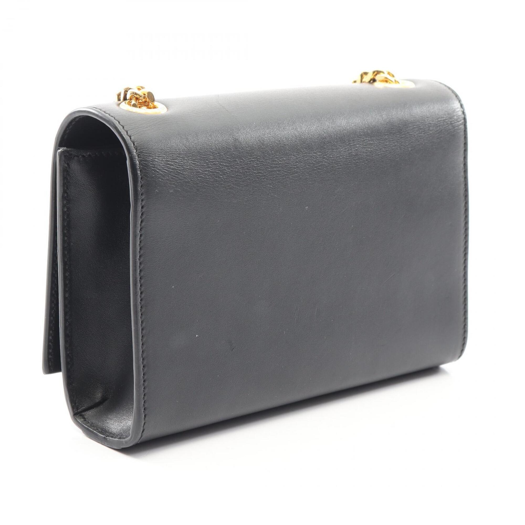 Saint Laurent Black Leather Handbag Shoulder Bag (Pre-Owned)