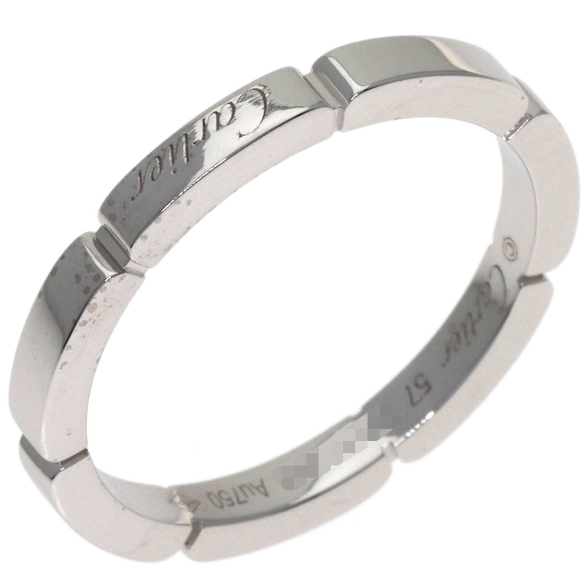 Cartier White Gold White Gold (18K) Band Ring (Pre-Owned)