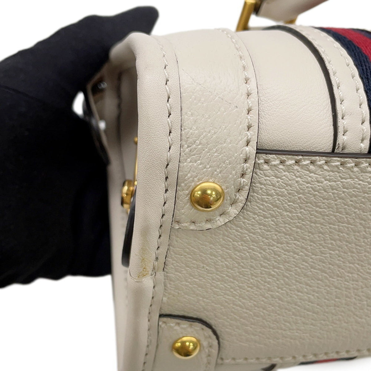 Gucci White Leather Handbag (Pre-Owned)