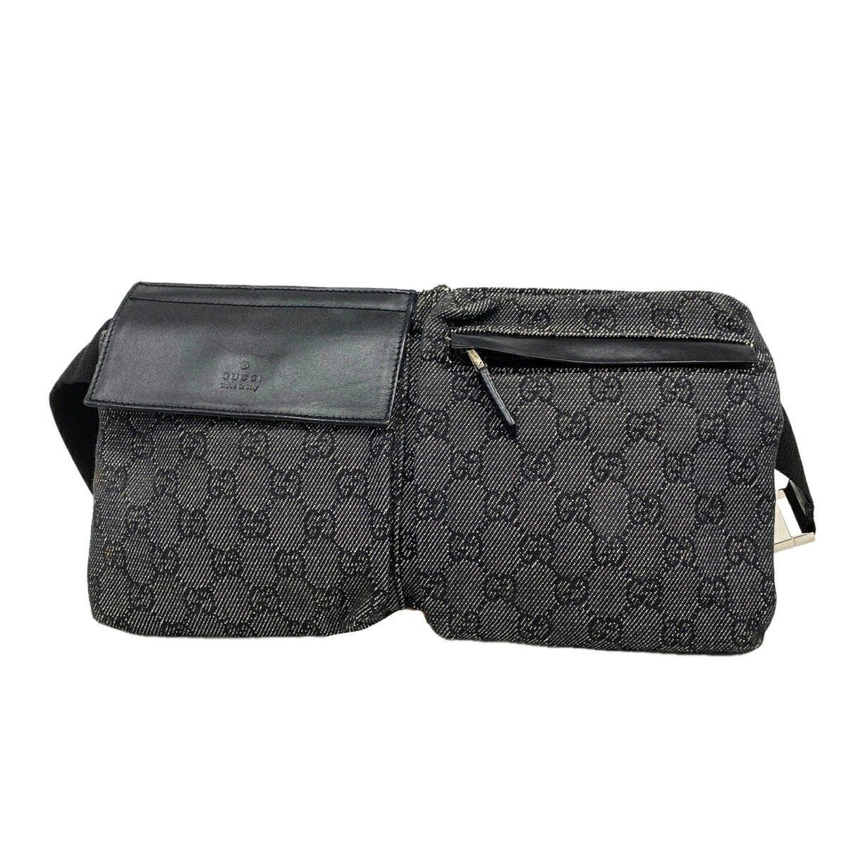 Gucci Black Denim Fanny Pack (Pre-Owned)