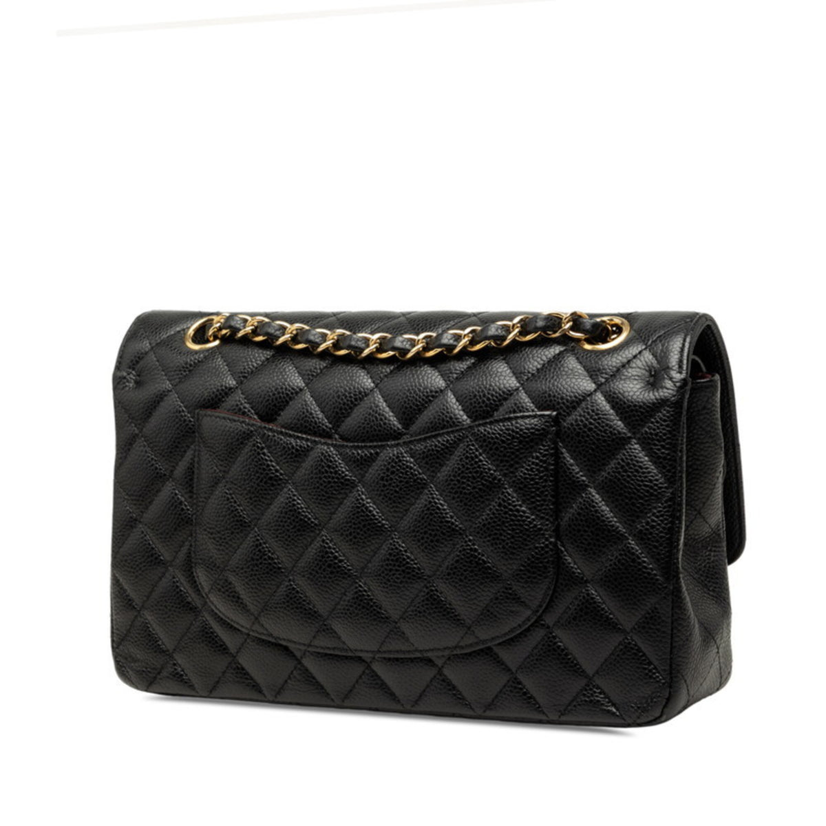 Chanel Black Grained Calfskin Shoulder Bag (Pre-Owned)