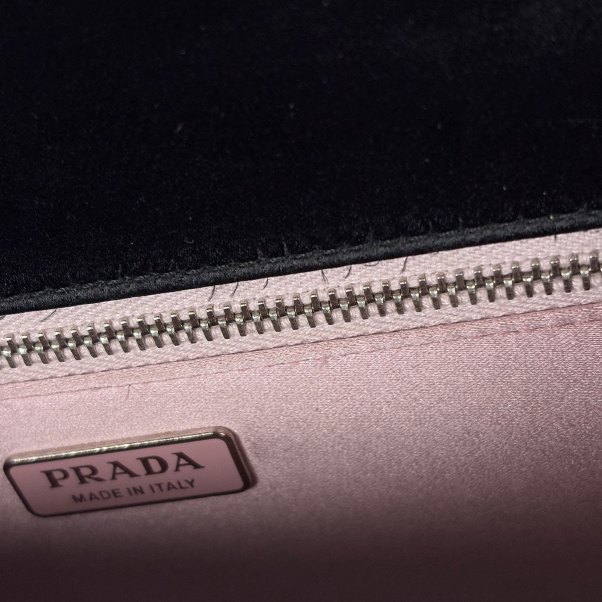 Prada Black Satin Shoulder Bag (Pre-Owned)