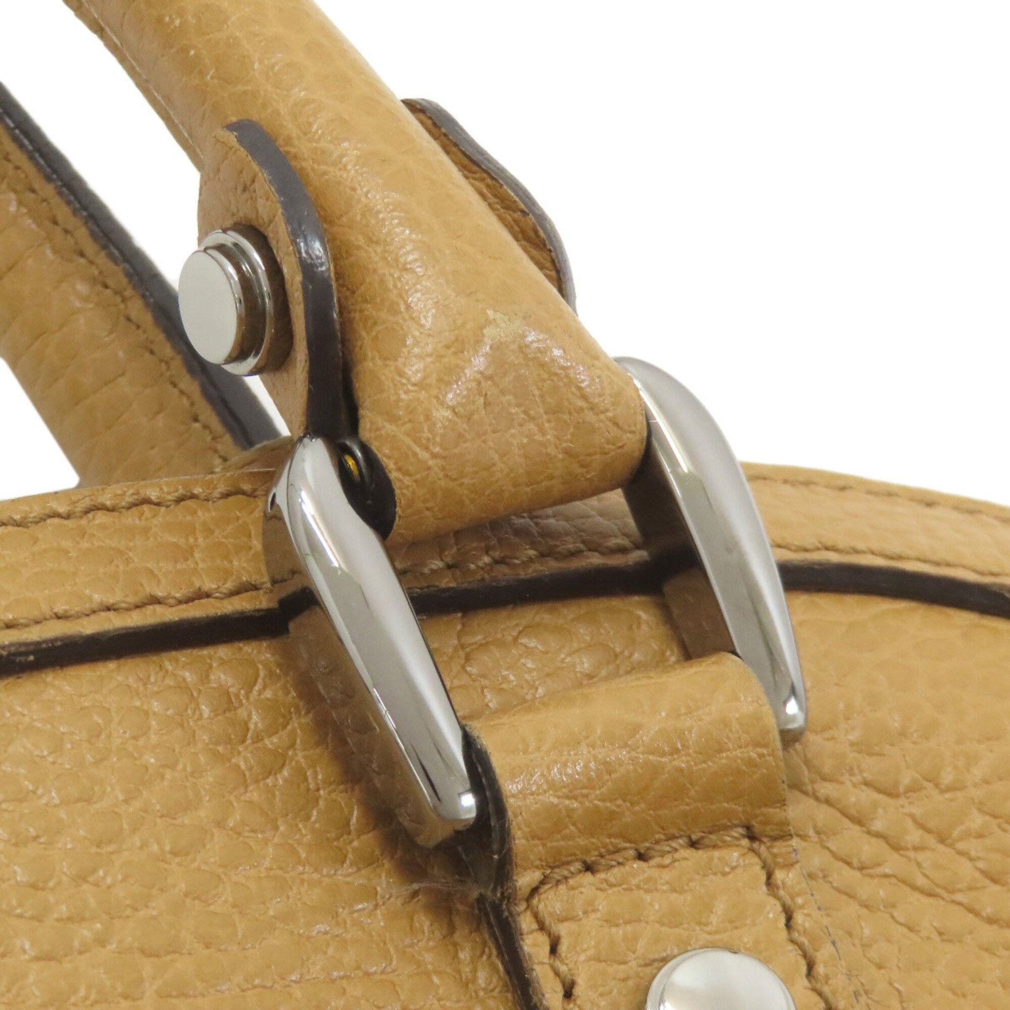 Gucci Beige Leather Tote Bag (Pre-Owned)