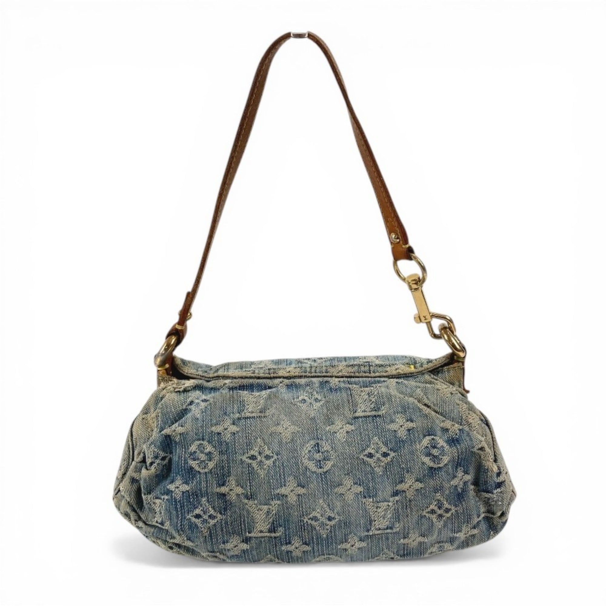 Louis Vuitton Monogram Denim Blue Monogram Denim Handbag Shoulder Bag (Pre-Owned)
