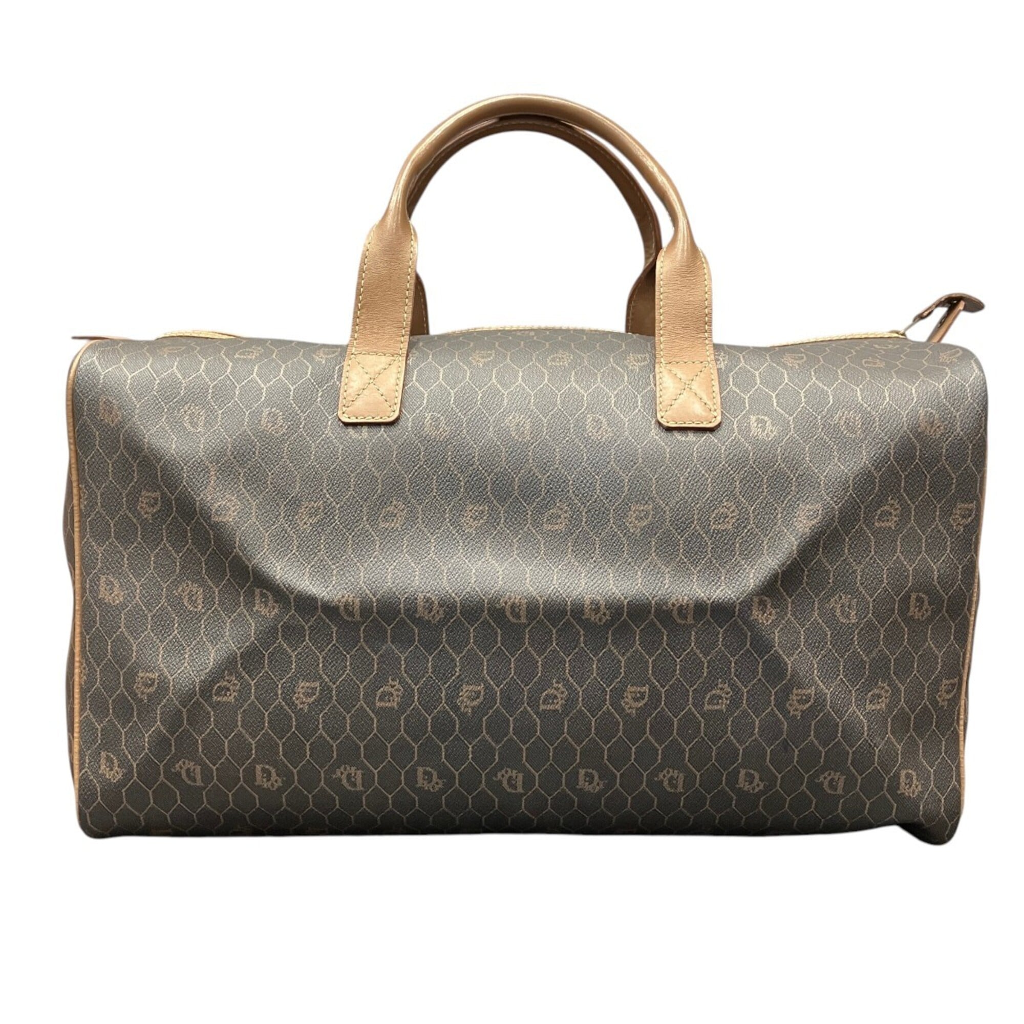 Christian Dior Dark Brown Pvc Boston Bag (Pre-Owned)