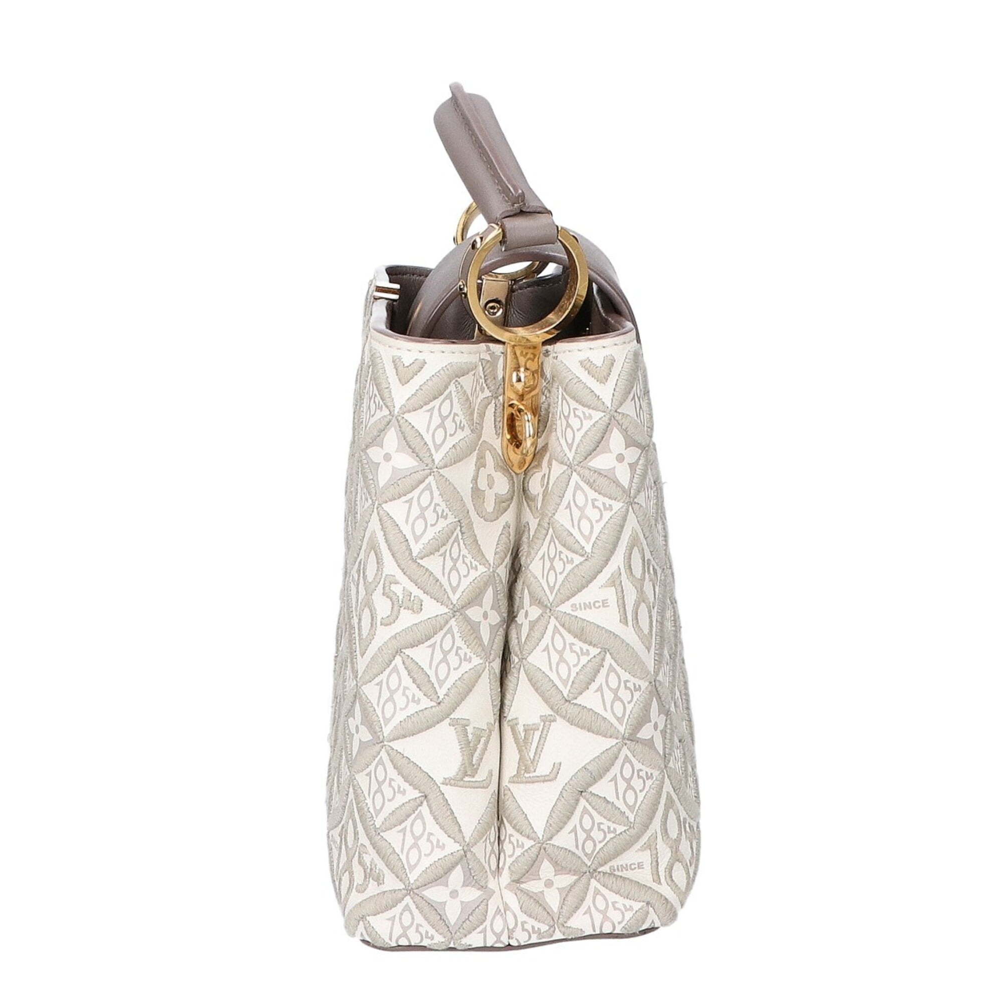 Louis Vuitton Taupe Leather Handbag (Pre-Owned)