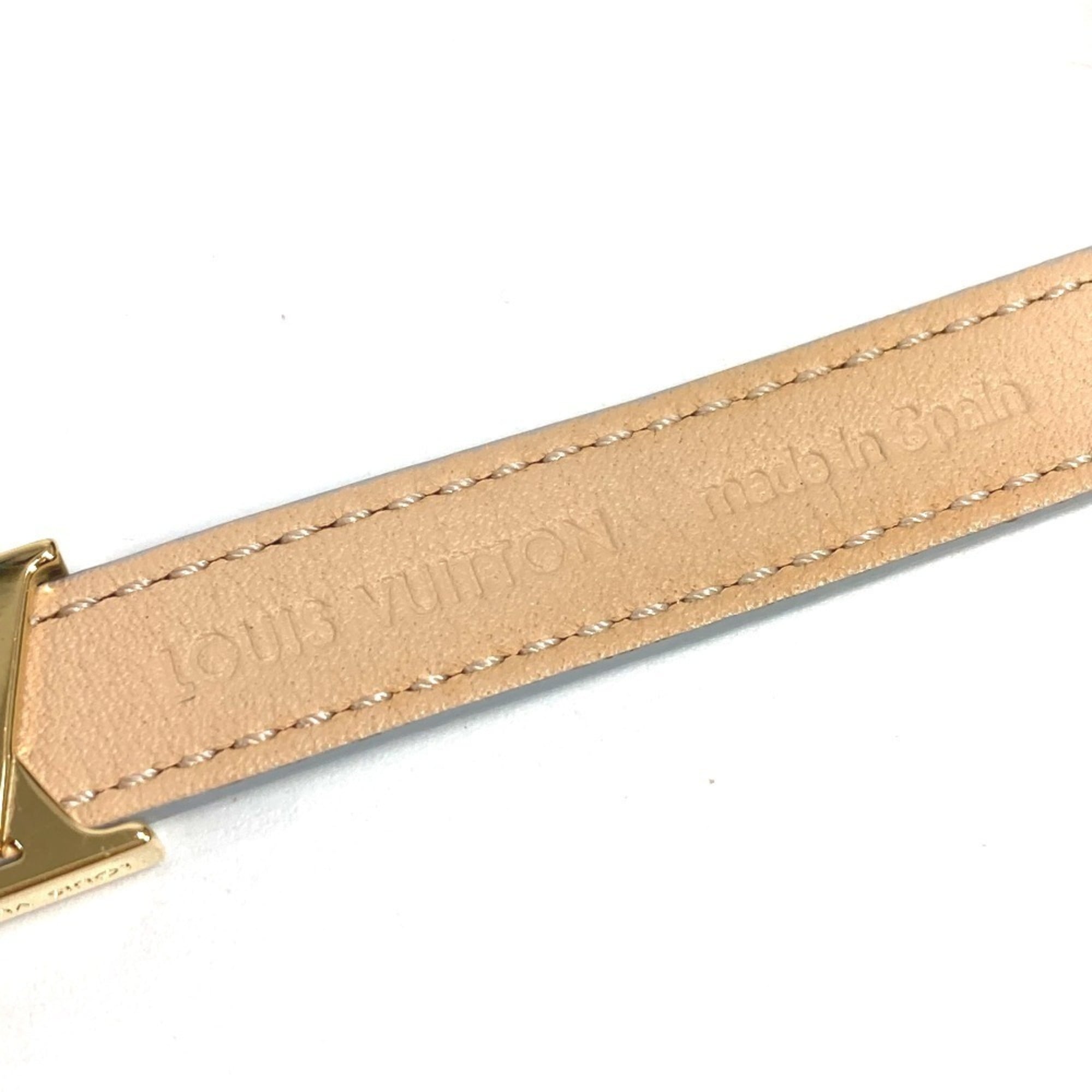 Louis Vuitton Light Blue Leather Charm Bracelet (Pre-Owned)