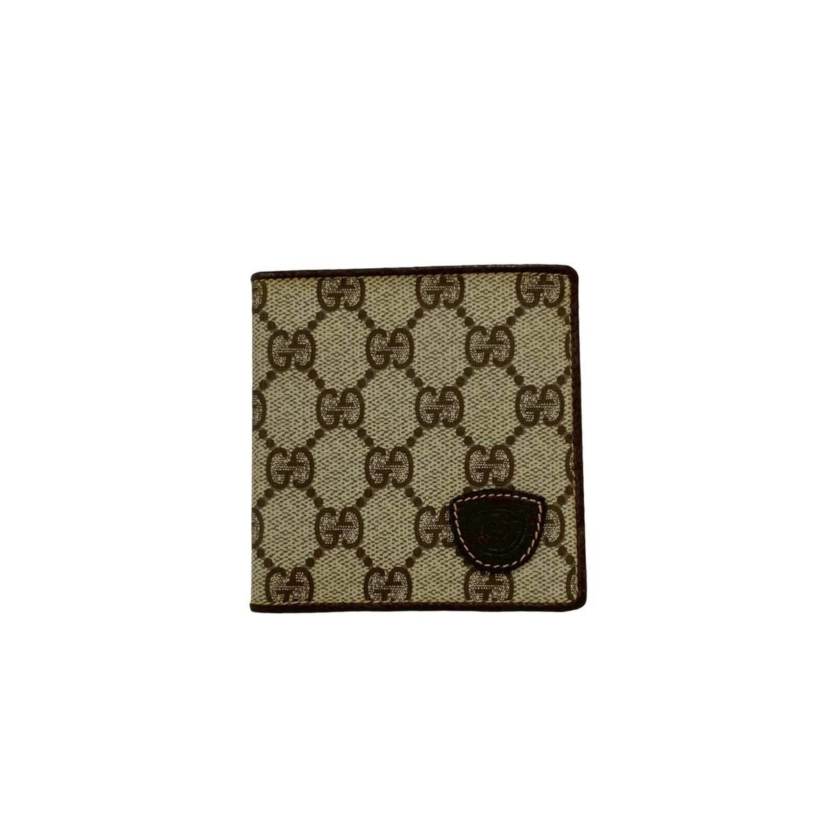 Gucci Brown Leather Pvc Wallet (Bi-Fold) (Pre-Owned)