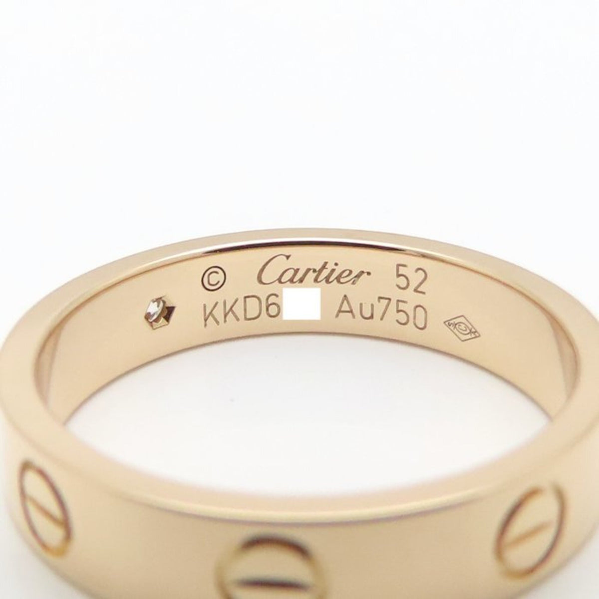Cartier Love Pink Gold (18K) Band Ring (Pre-Owned)
