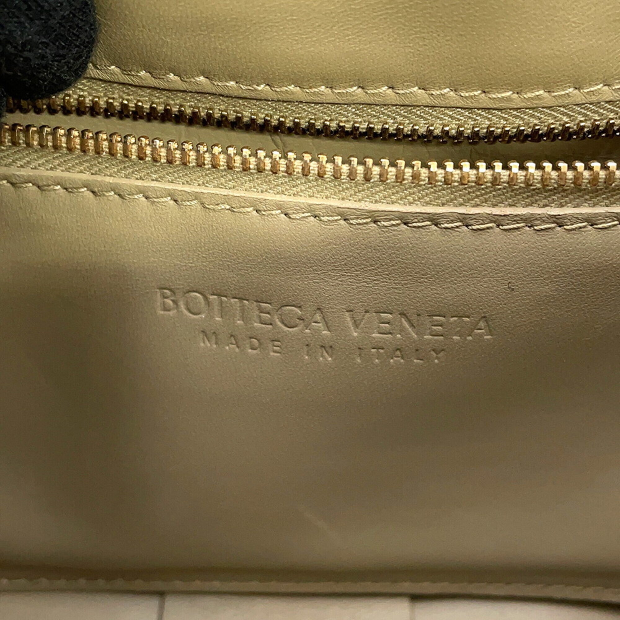 Bottega Veneta Beige Intrecciato Handbag Shoulder Bag (Pre-Owned)