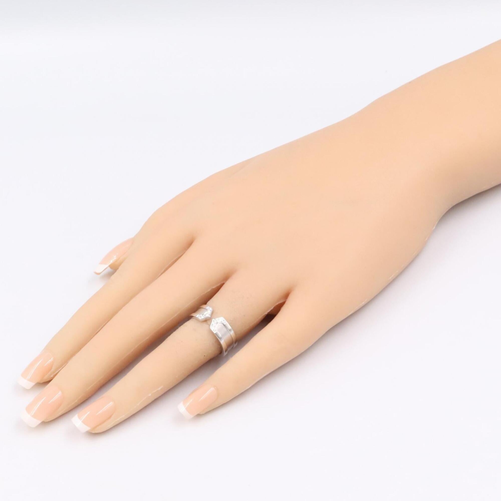 Cartier Silver Clear White Gold (18K) Band Ring (Pre-Owned)