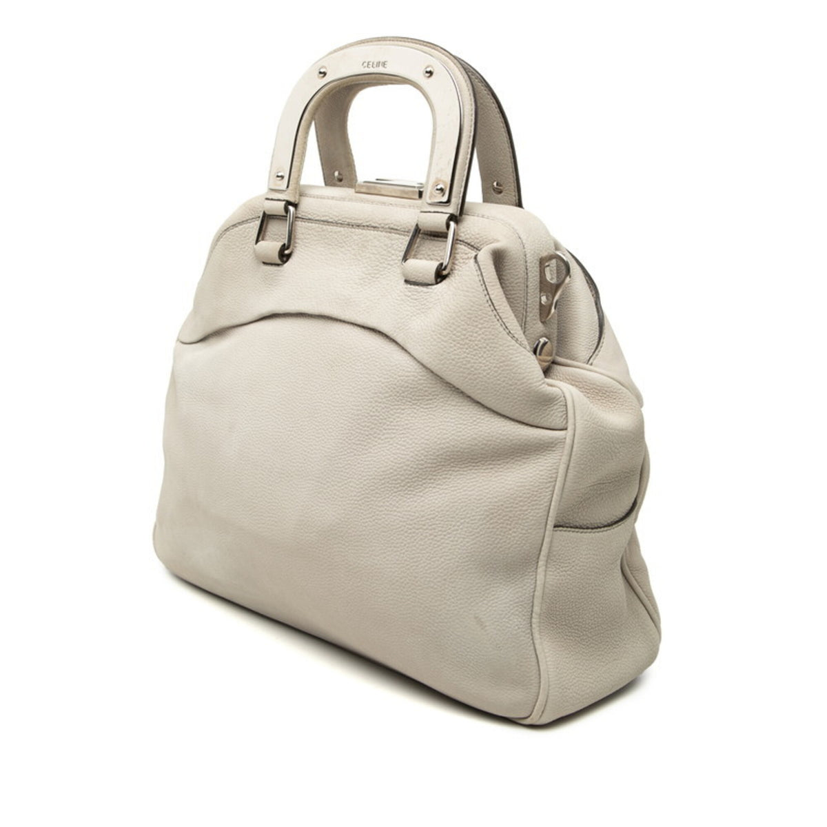 Celine Beige Leather Handbag Shoulder Bag (Pre-Owned)