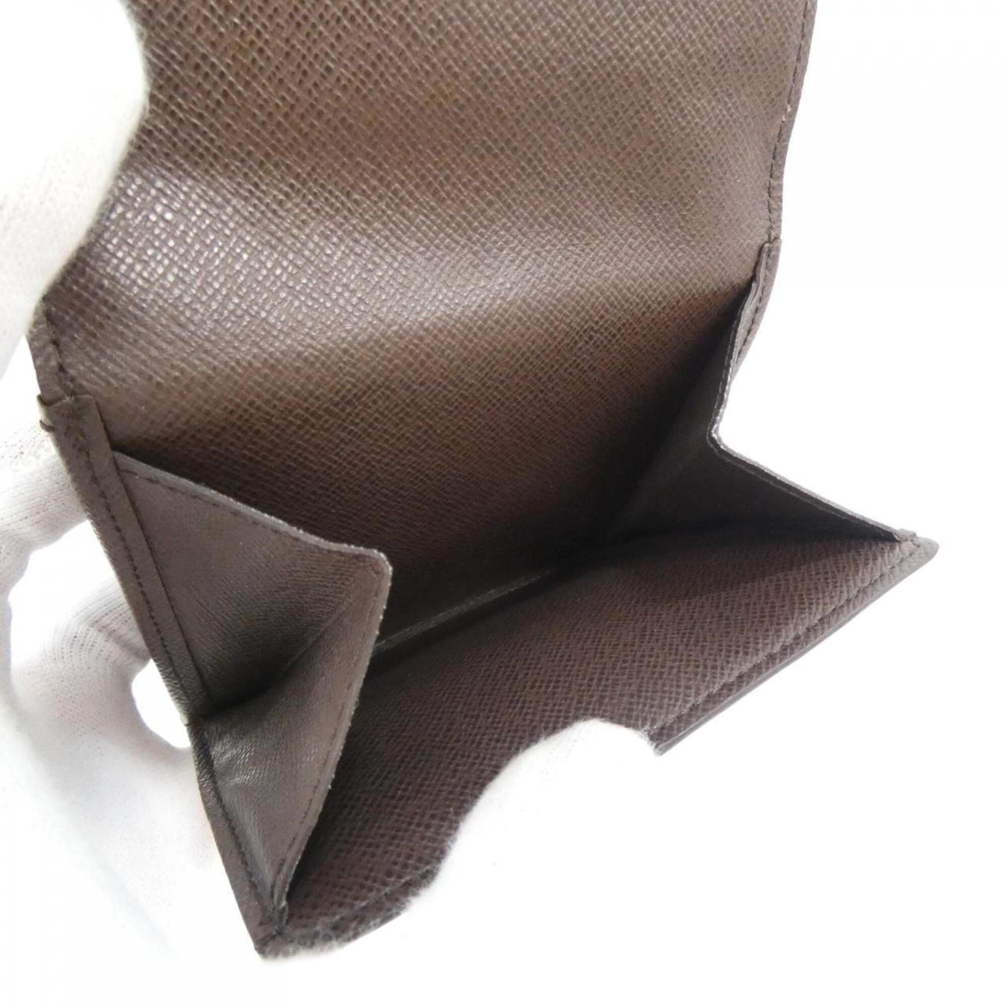 Louis Vuitton Ebene Coated Canvas Wallet (Tri-Fold) (Pre-Owned)