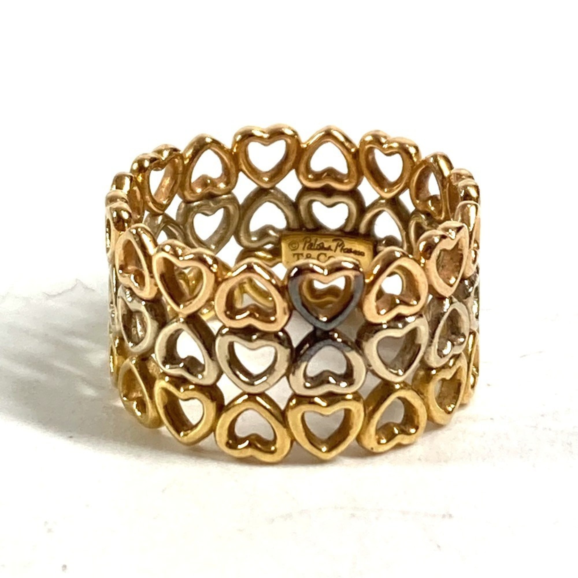 Tiffany Gold Silver Pink Gold Gold (18K) Band Ring (Pre-Owned)
