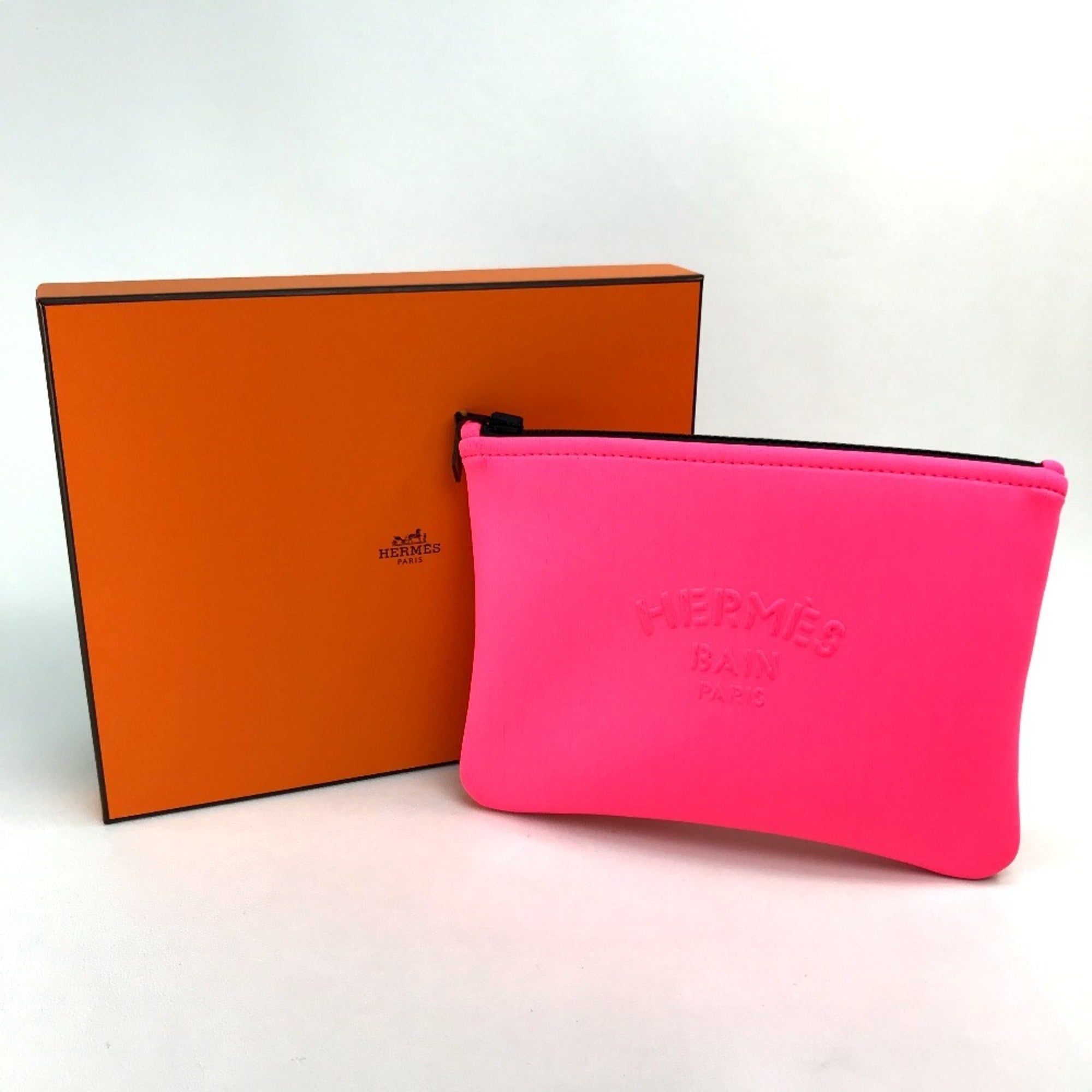 Hermes Kara Light Pink Polyamide Pouch (Pre-Owned)