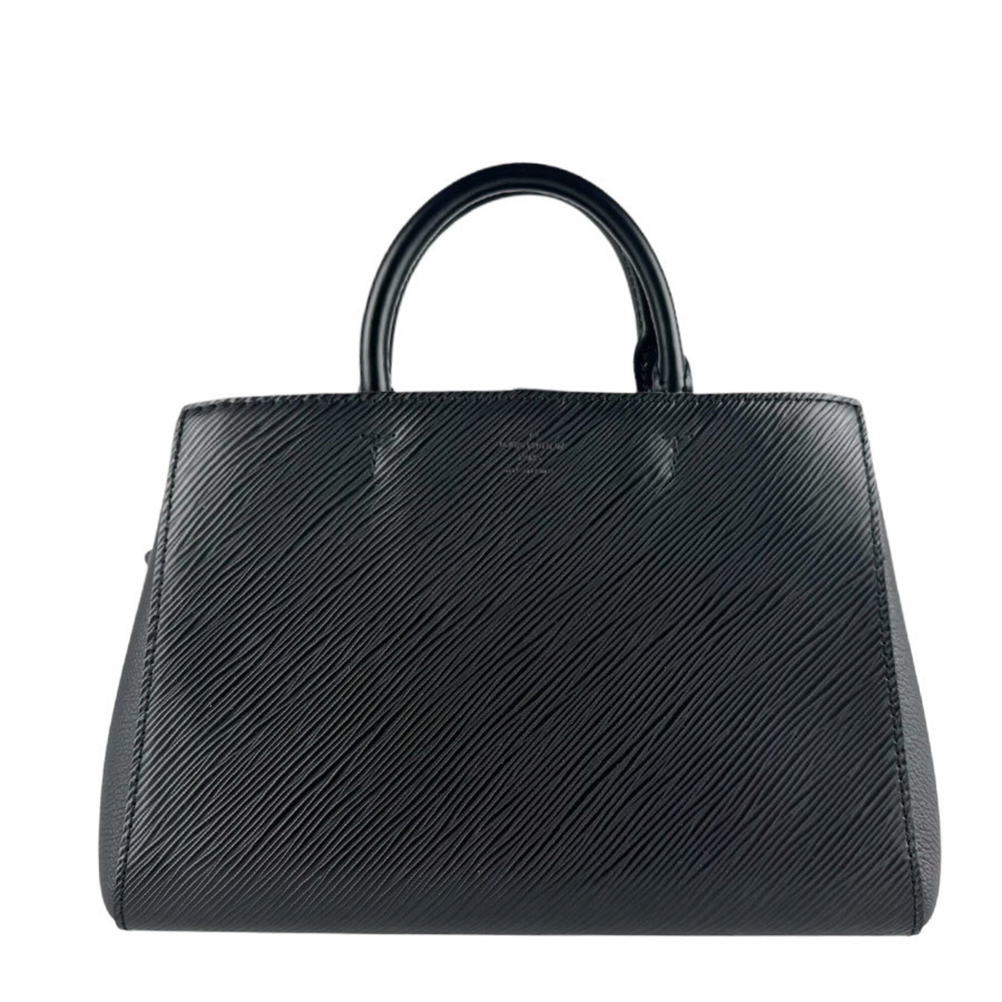 Louis Vuitton Noir Epi Leather Handbag Shoulder Bag (Pre-Owned)