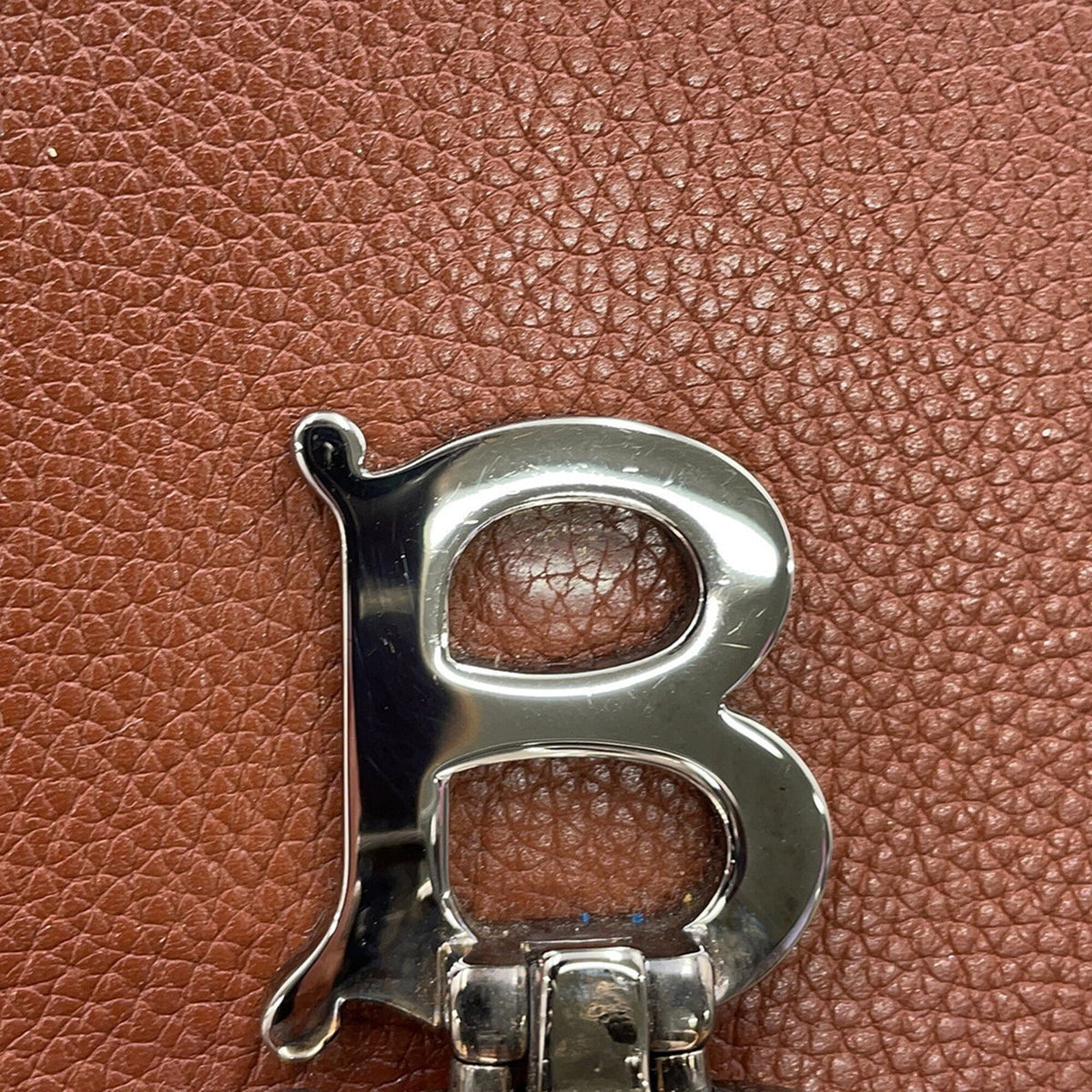 Burberry Brown Leather Shoulder Bag (Pre-Owned)