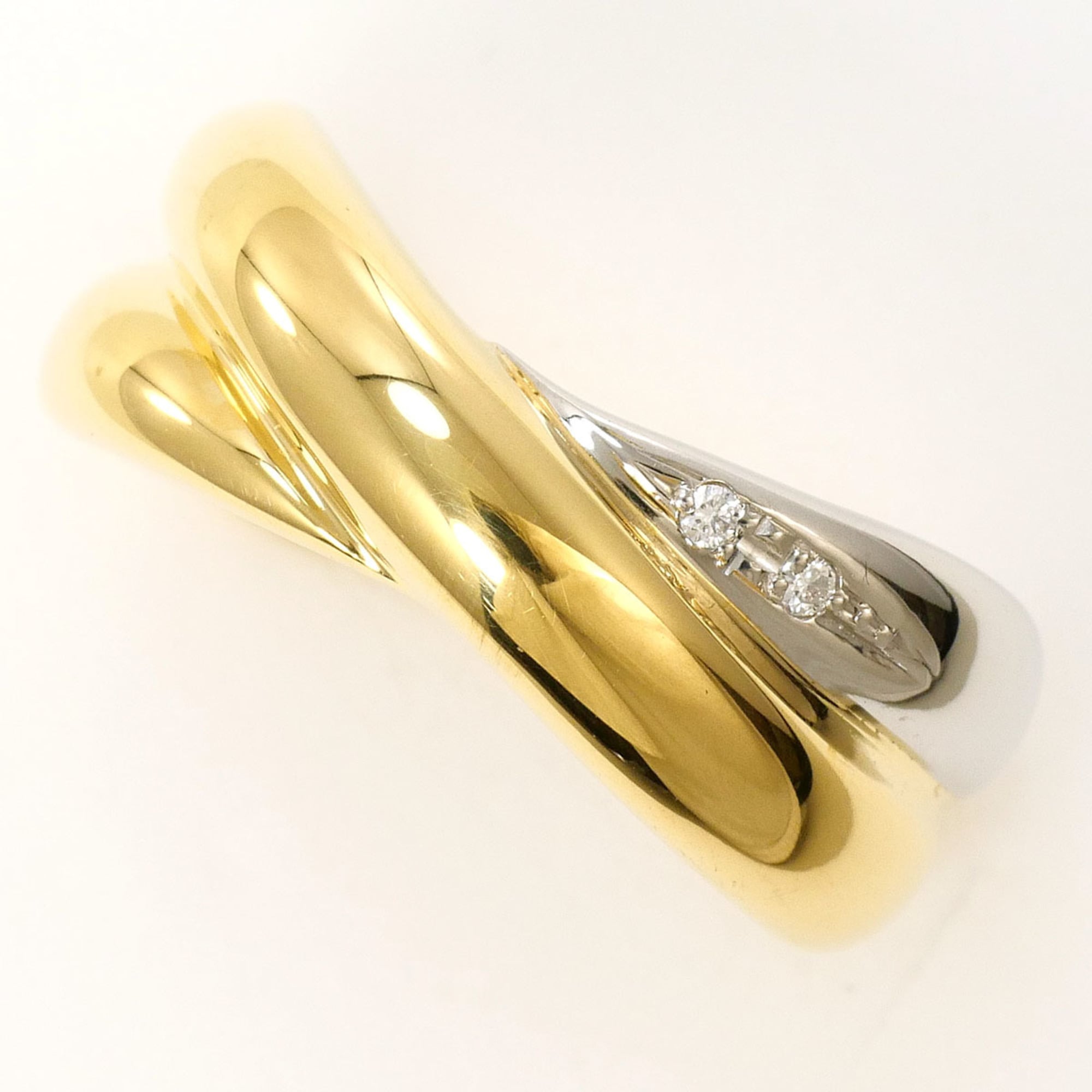 Unbranded Platinum Yellow Gold Yellow Gold (18K) Platinum 900 Band Ring (Pre-Owned)