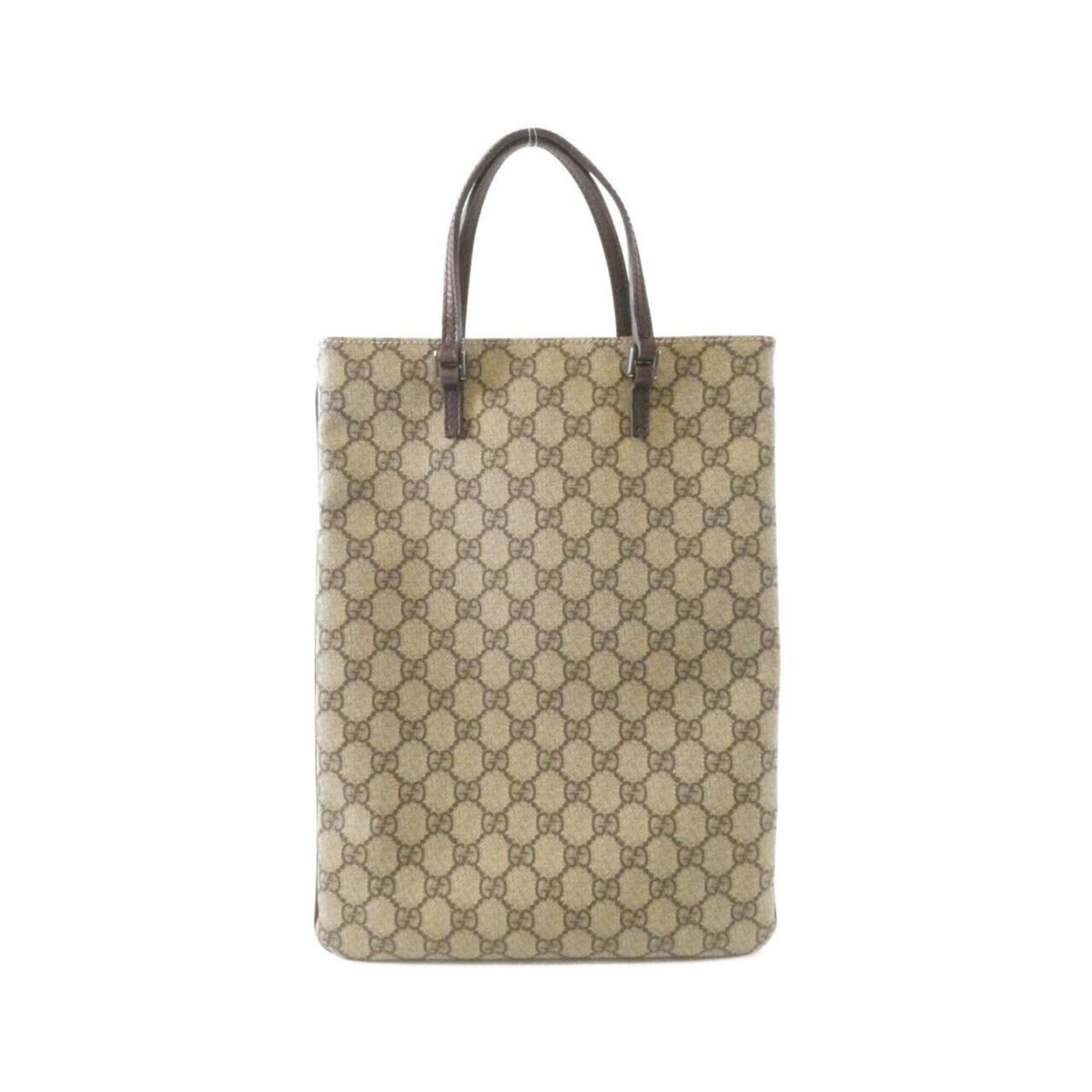 Gucci Beige Brown Gg Plus Handbag (Pre-Owned)
