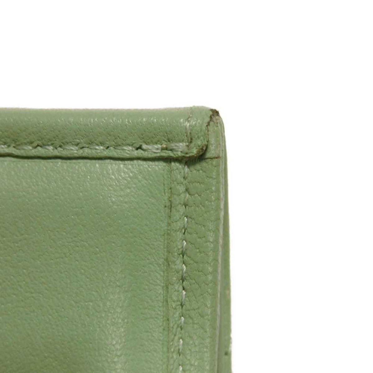 Chanel Light Green Rhinestone Wallet (Tri-Fold) (Pre-Owned)