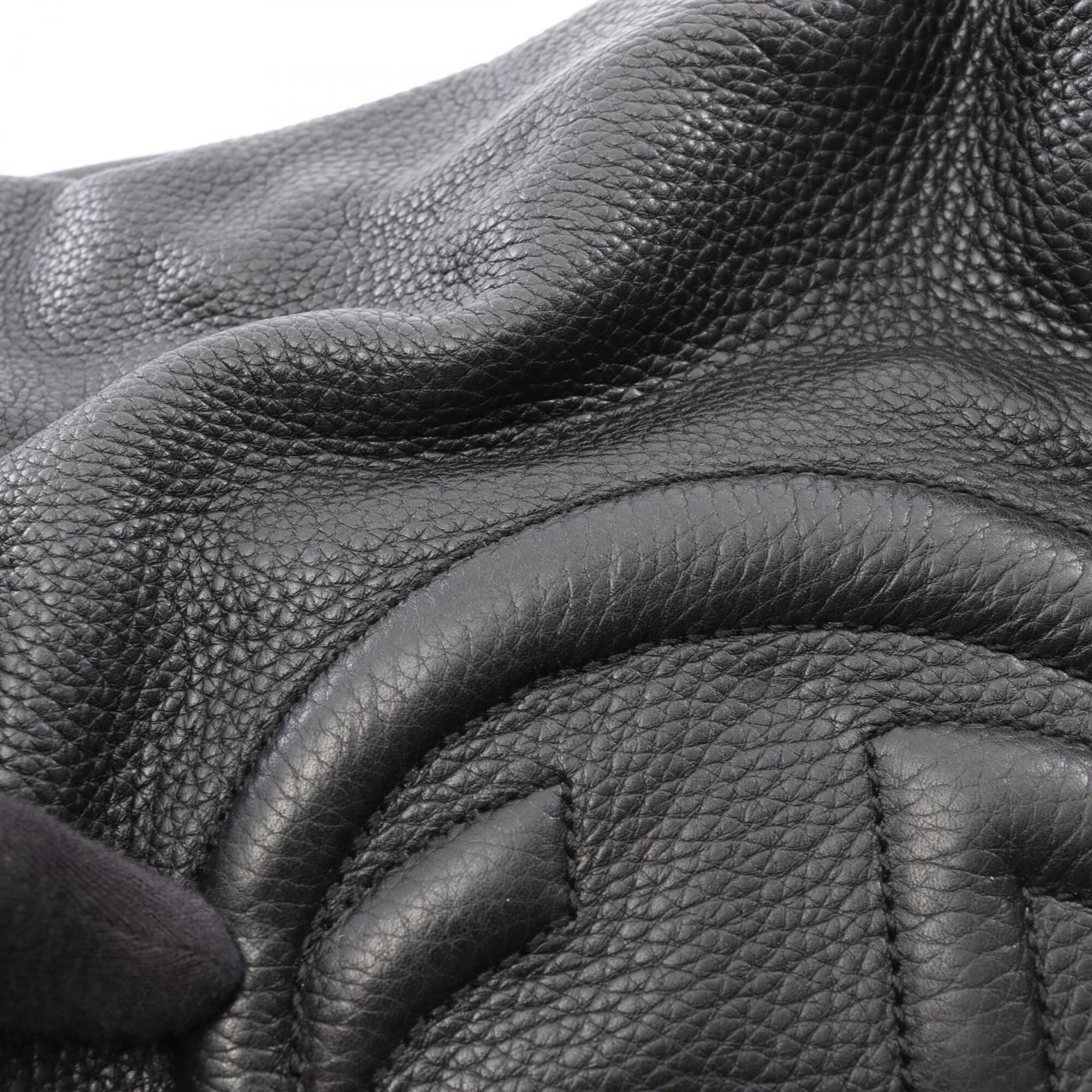 Gucci Black Leather Handbag Shoulder Bag (Pre-Owned)