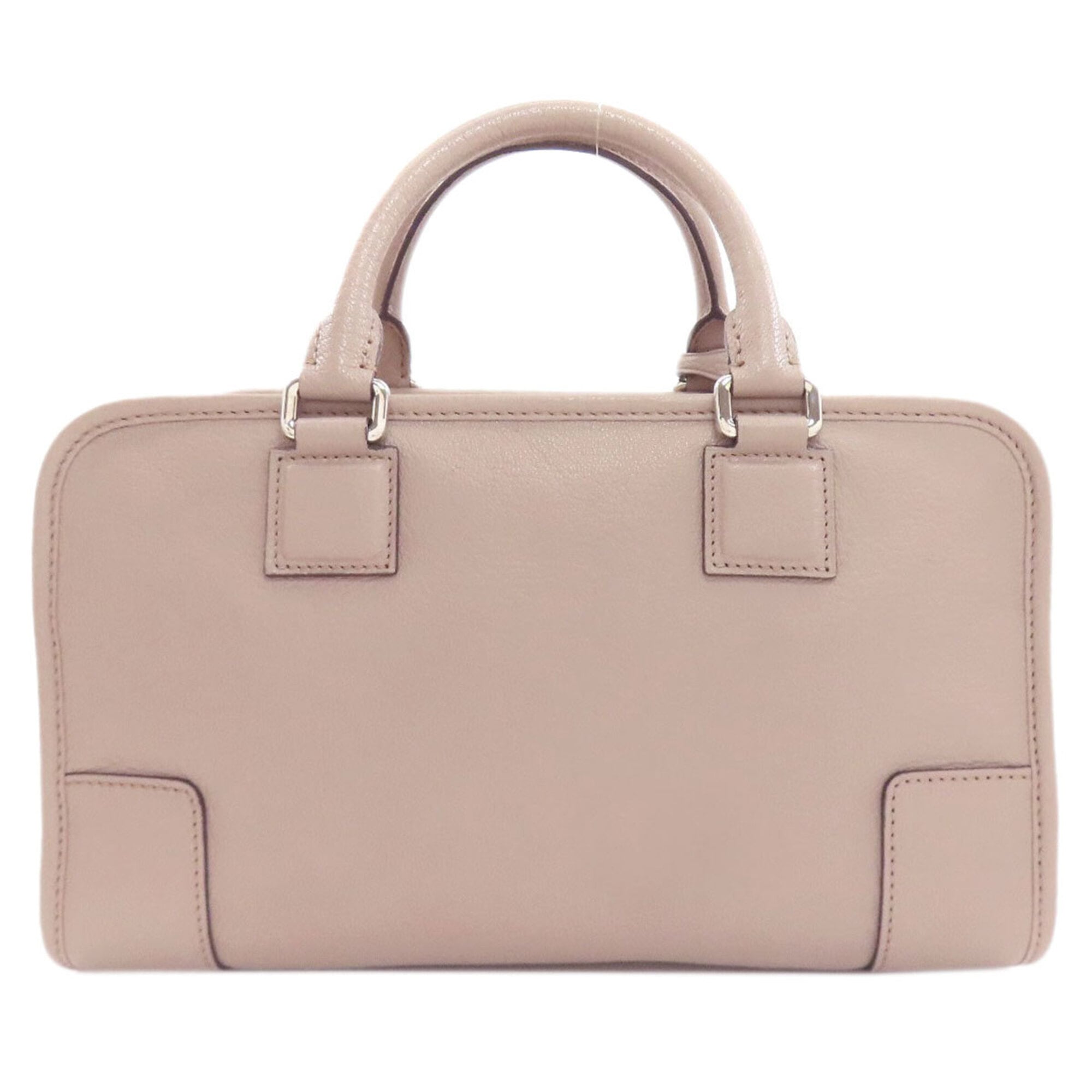 Loewe Grayish Leather Handbag (Pre-Owned)