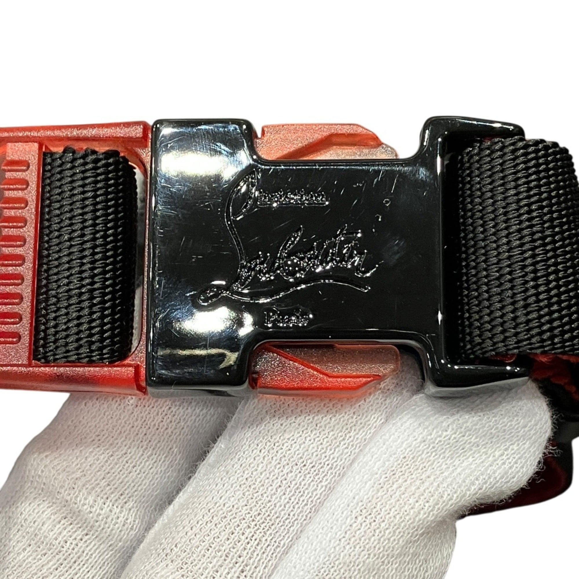 Christian Louboutin Black Nylon Sling Bag (Pre-Owned)