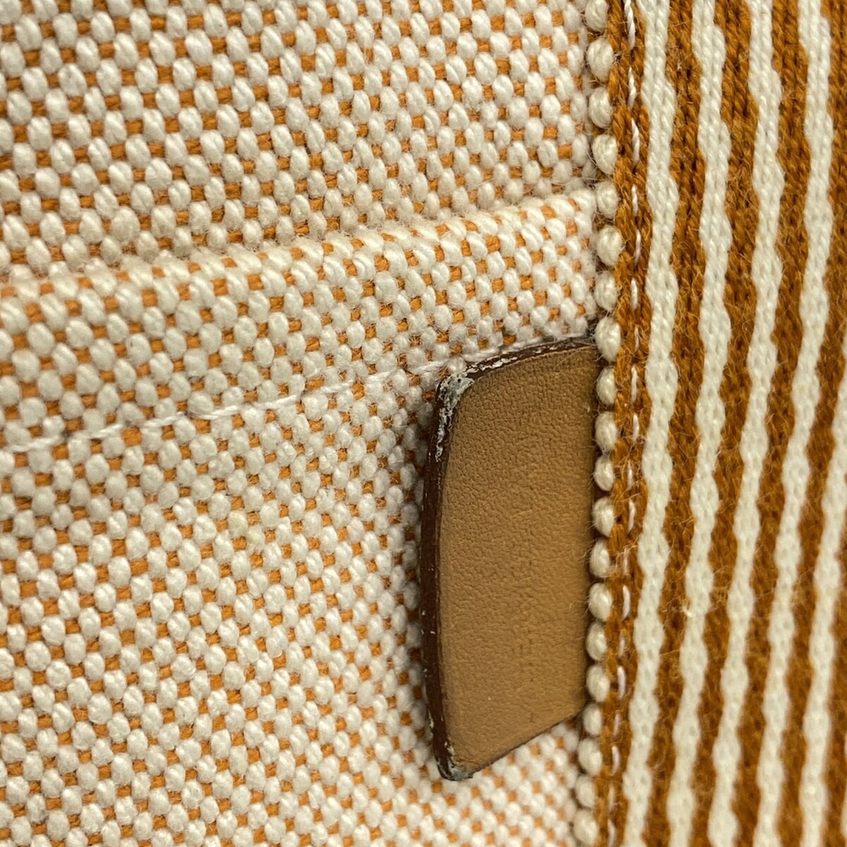 Hermes Orange Canvas Tote Bag (Pre-Owned)