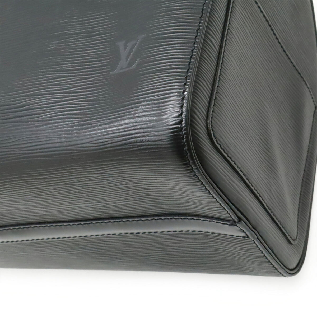 Louis Vuitton Black Noir Epi Leather Boston Bag Handbag (Pre-Owned)