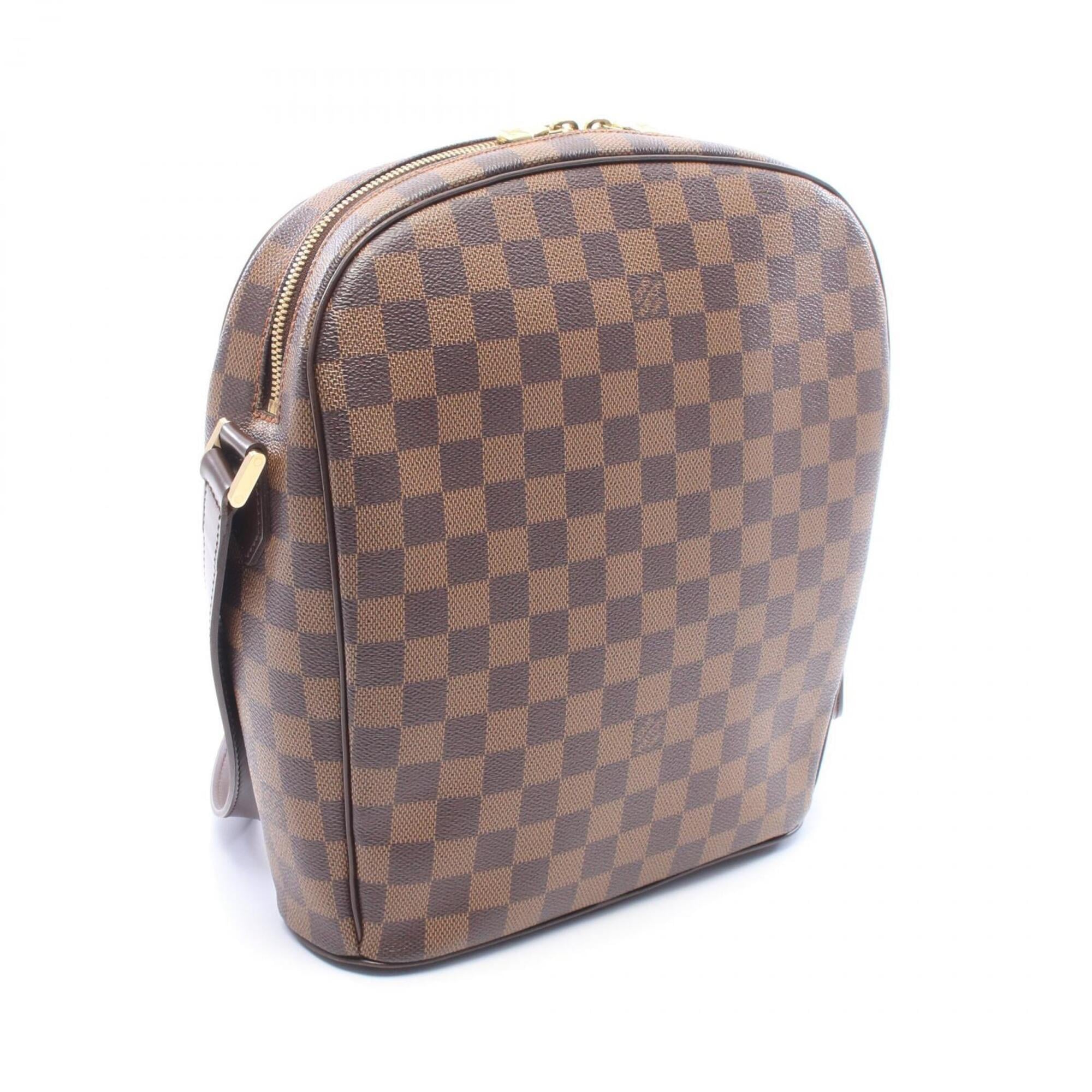 Louis Vuitton Brown Coated Canvas Leather Handbag Shoulder Bag (Pre-Owned)