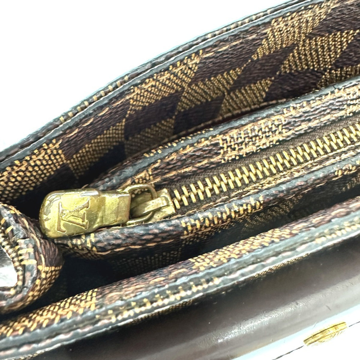 Louis Vuitton Damier Brown Ebene Damier Canvas Shoulder Bag (Pre-Owned)