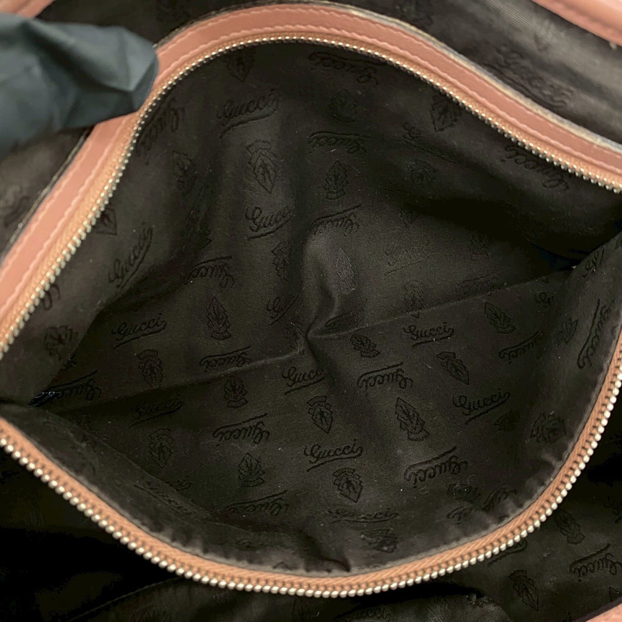 Gucci Pink Leather Handbag Shoulder Bag Tote Bag (Pre-Owned)