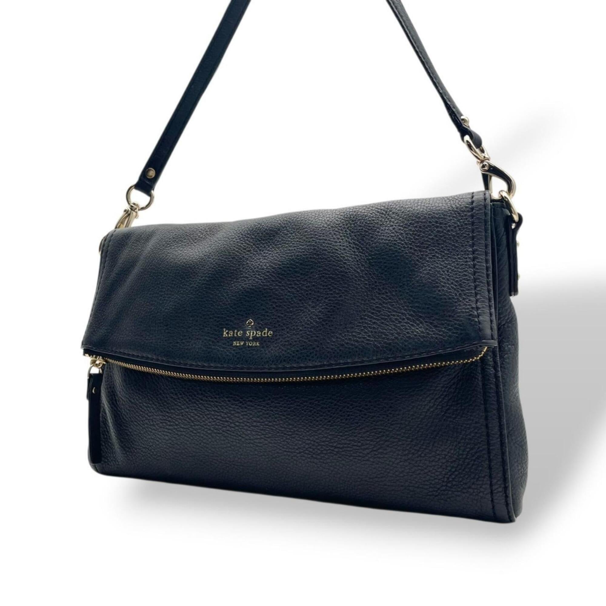 Kate Spade Black Leather Shoulder Bag (Pre-Owned)
