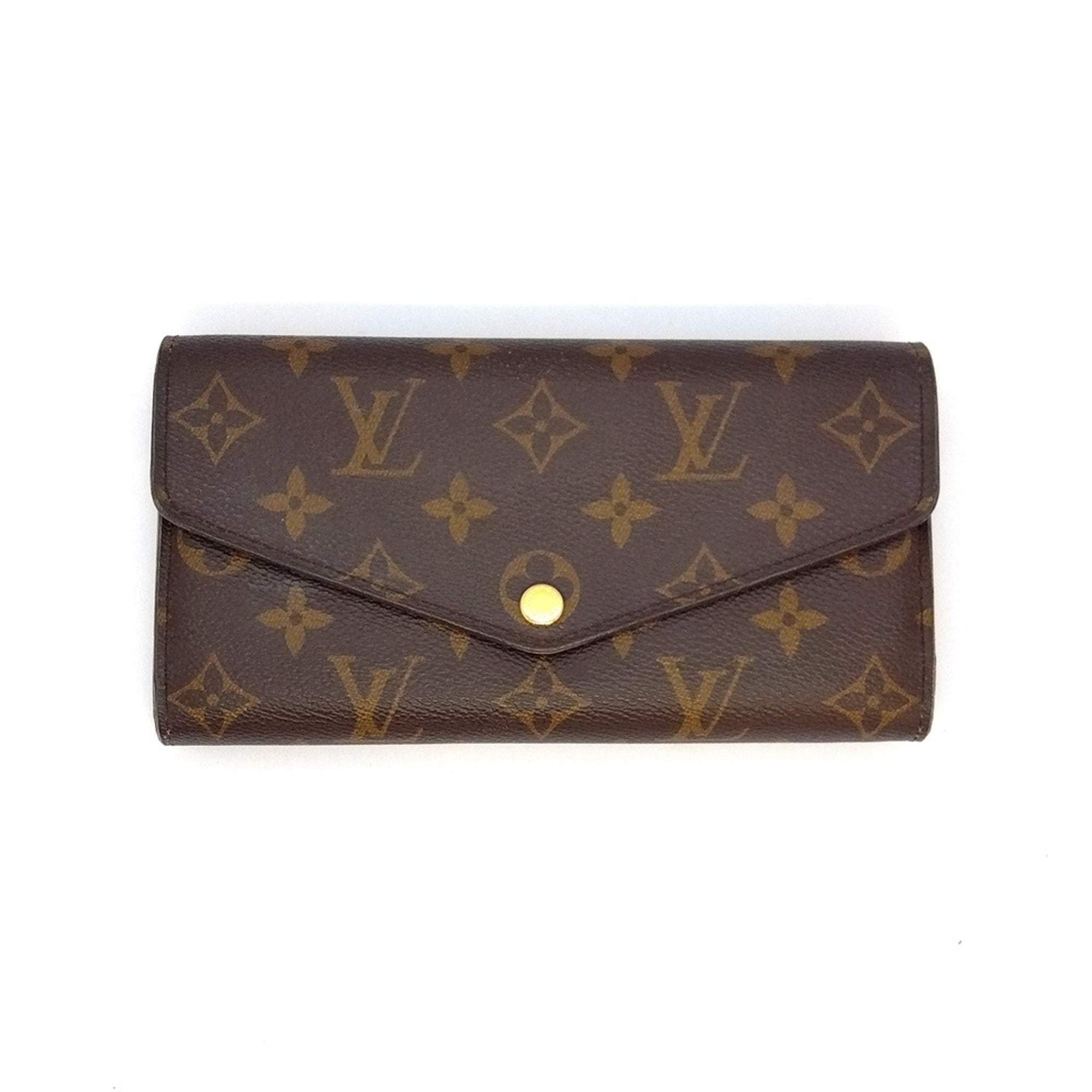 Louis Vuitton Monogram Black Monogram Long Wallet (Bi-Fold) (Pre-Owned)