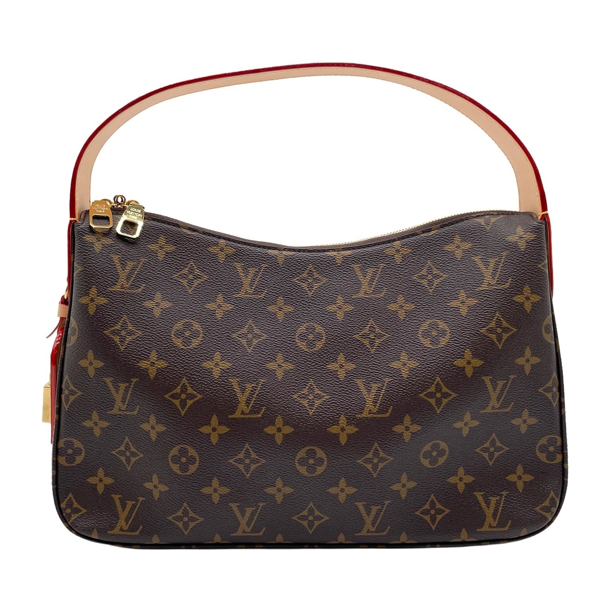 Louis Vuitton Beige Brown Pvc Leather Handbag (Pre-Owned)