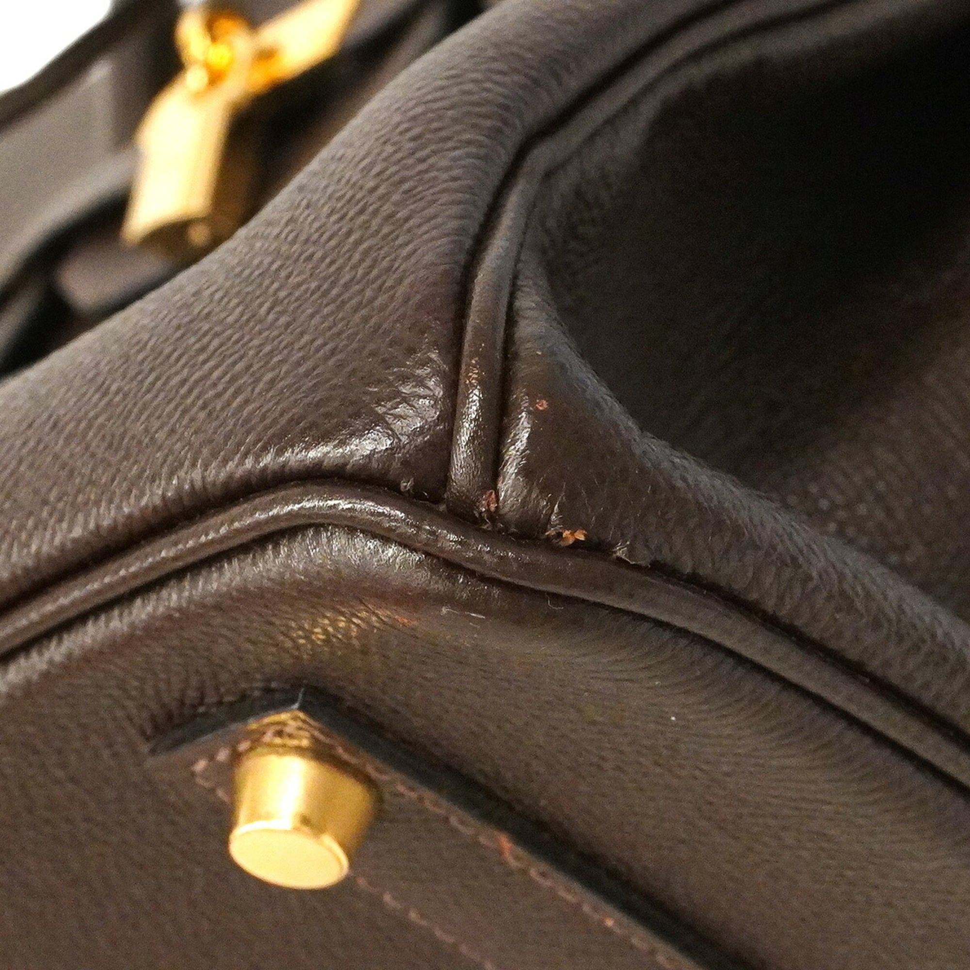 Hermes Brown Leather Handbag (Pre-Owned)