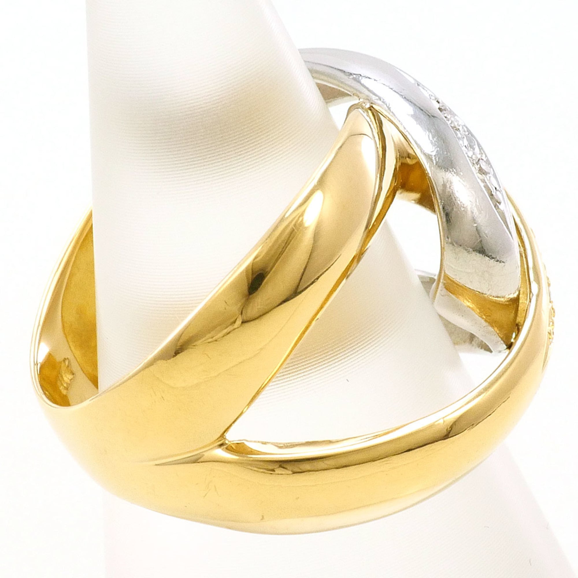 Unbranded Platinum Yellow Gold Yellow Gold (18K) Platinum 900 Band Ring (Pre-Owned)