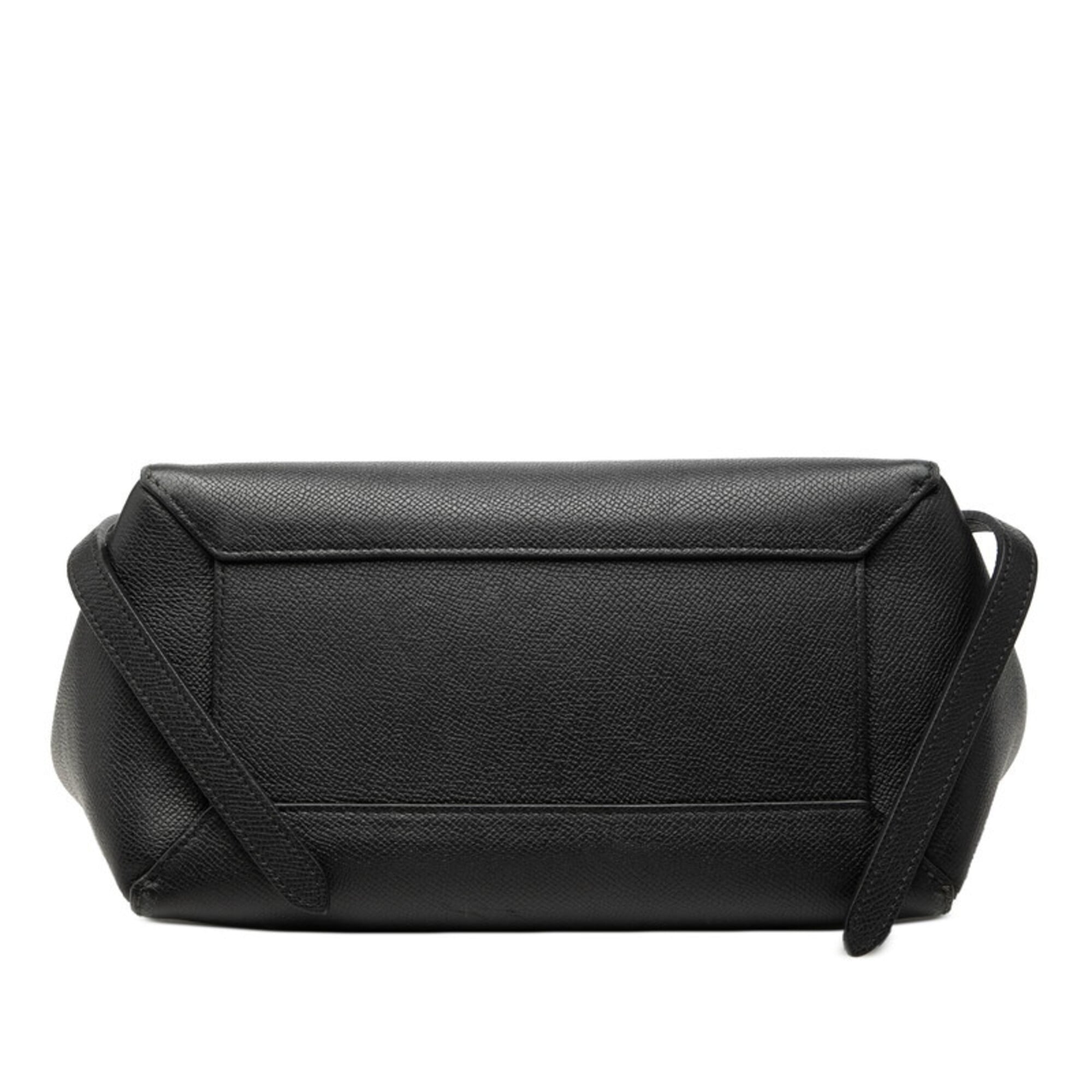 Celine Black Leather Handbag Shoulder Bag (Pre-Owned)