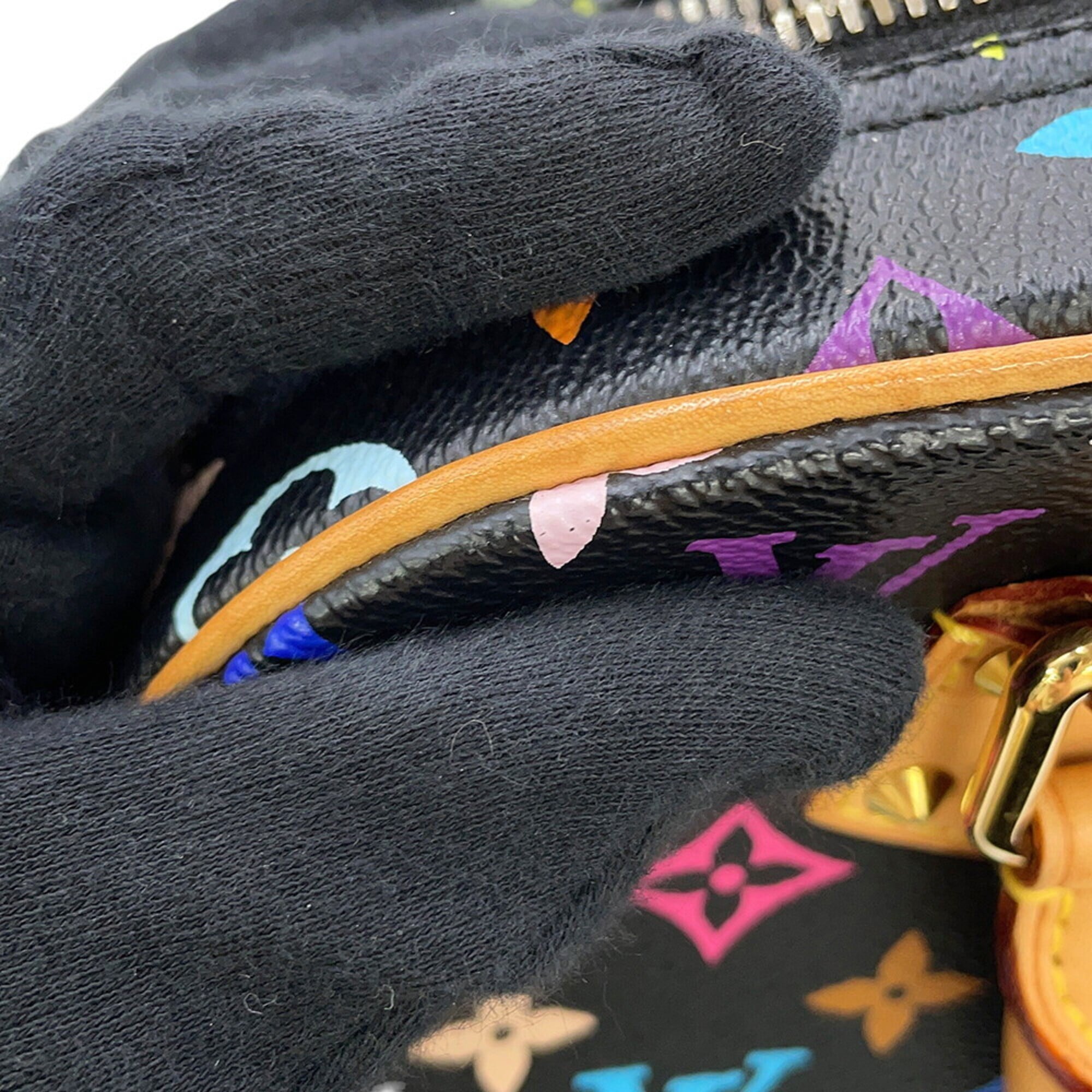 Louis Vuitton Monogram Multicolore Beige Black Noir Monogram Multicolore Handbag (Pre-Owned)
