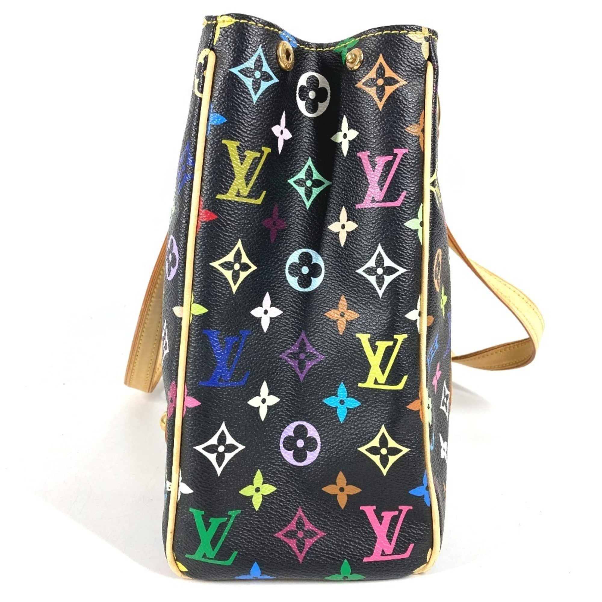 Louis Vuitton Black Multi-Color Monogram Multicolore Shoulder Bag Tote Bag (Pre-Owned)