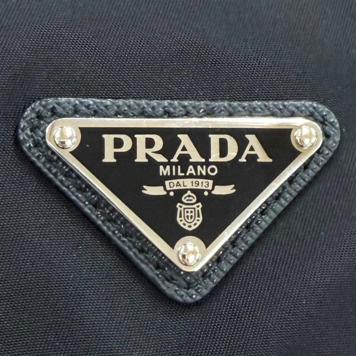 Prada Black Nylon Leather Shoulder Bag (Pre-Owned)