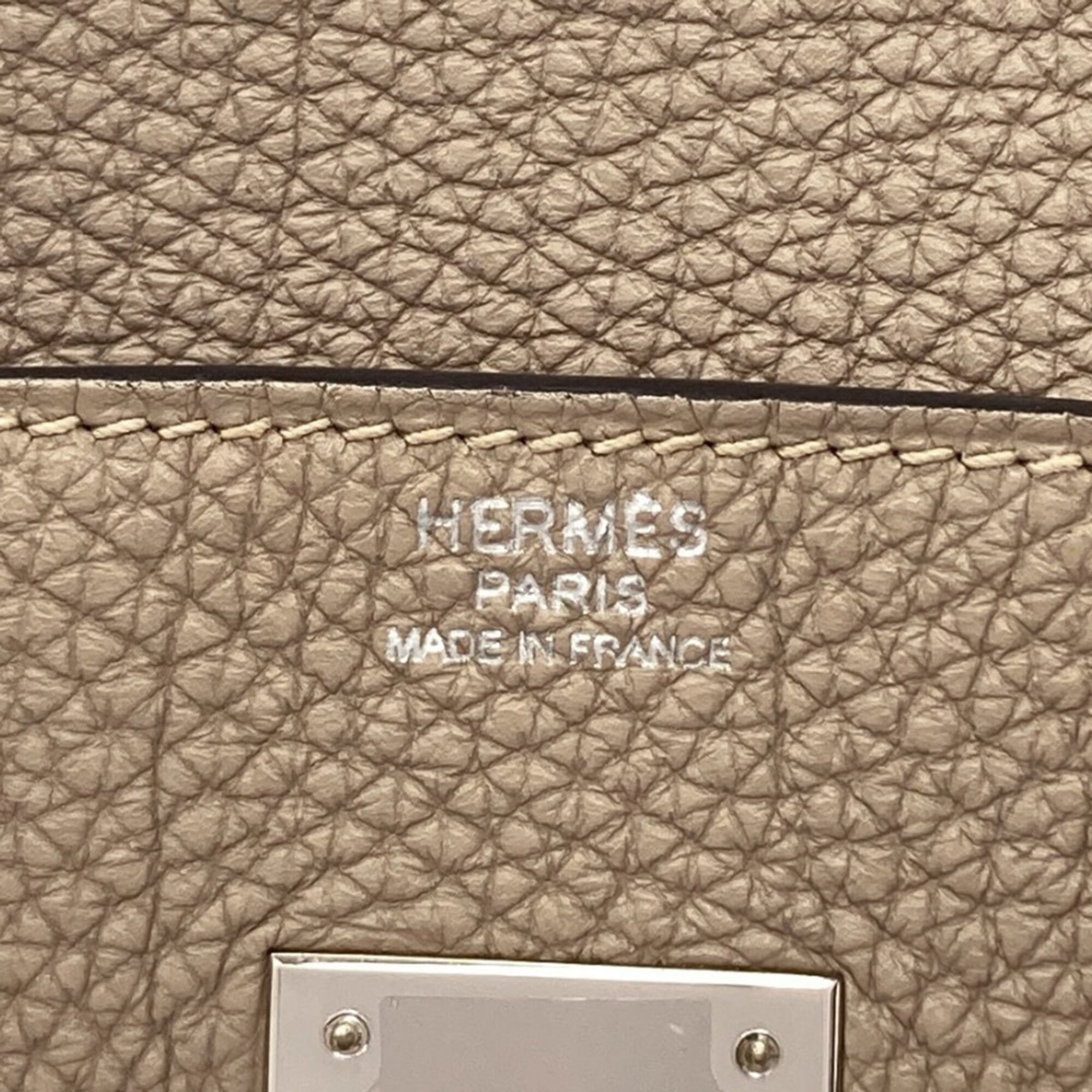 Hermes Beige Togo Leather Handbag (Pre-Owned)