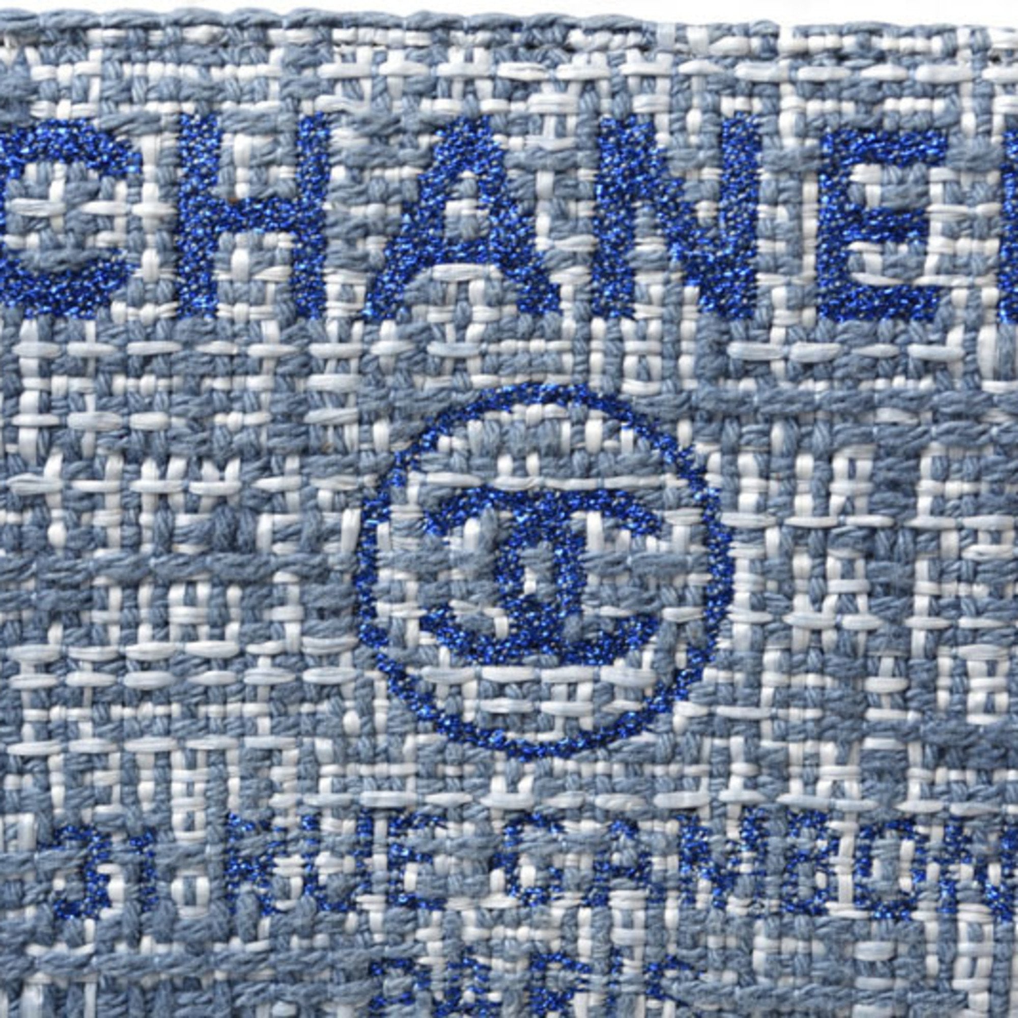 Chanel Blue Tweed Wallet (Bi-Fold) (Pre-Owned)