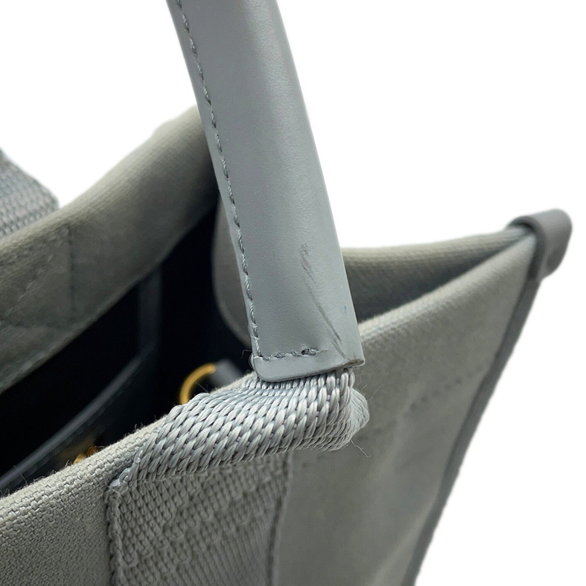 Balenciaga Gray Canvas Handbag Tote Bag (Pre-Owned)