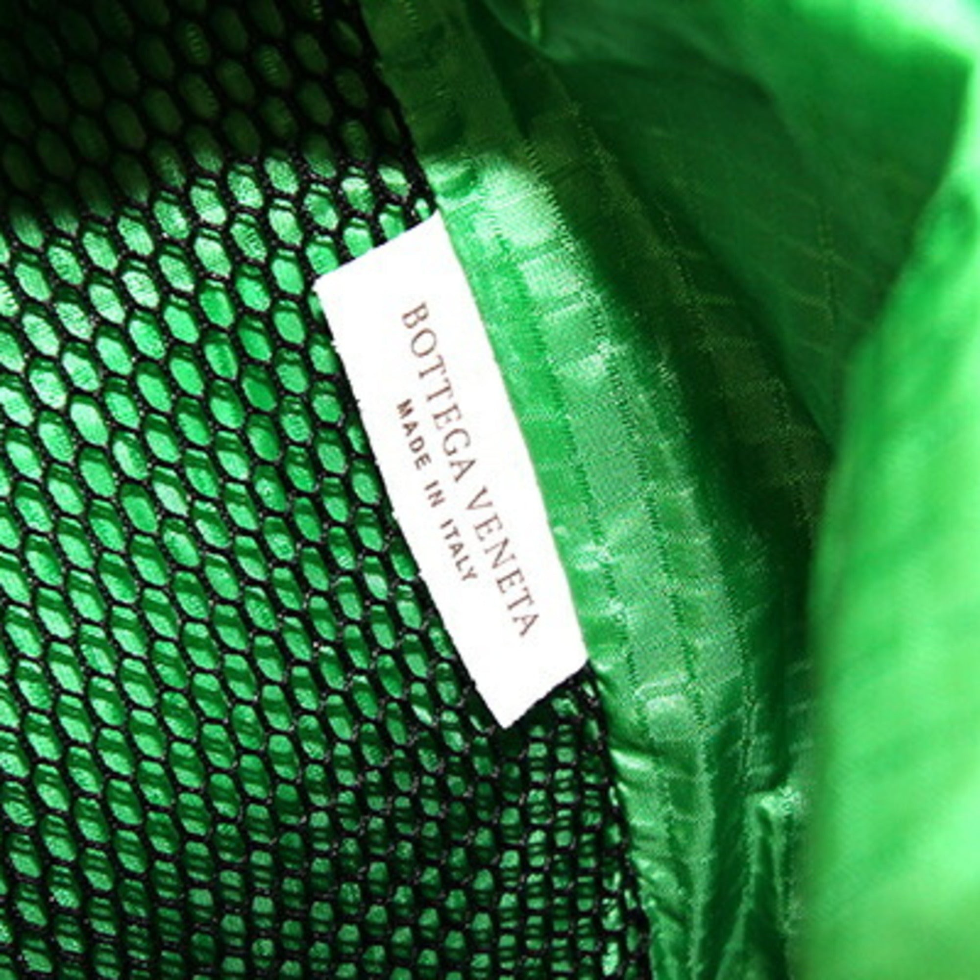 Bottega Veneta Black Dark Green Nylon Leather Fanny Pack Sling Bag (Pre-Owned)