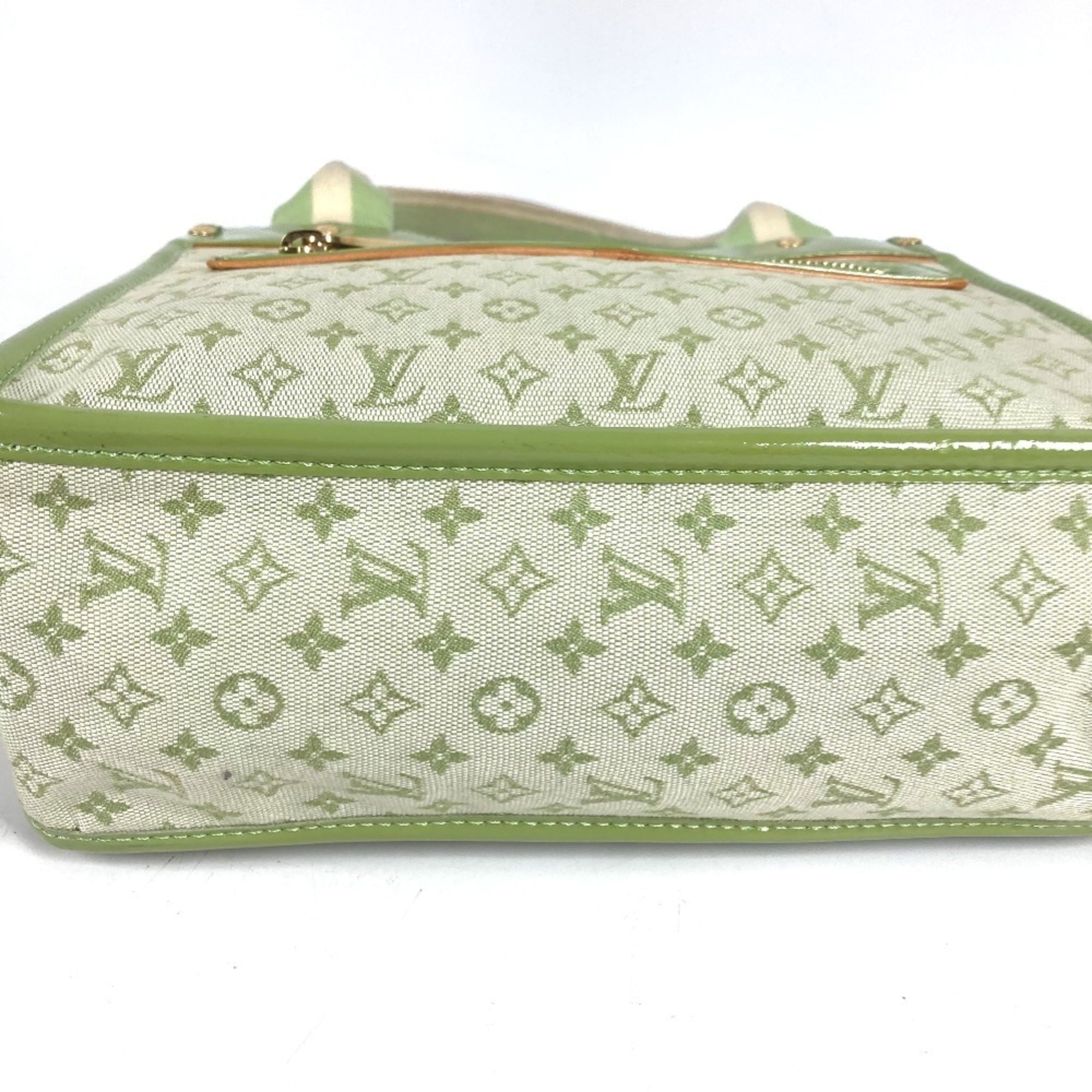Louis Vuitton Almond Green Monogram Mini Handbag Tote Bag (Pre-Owned)