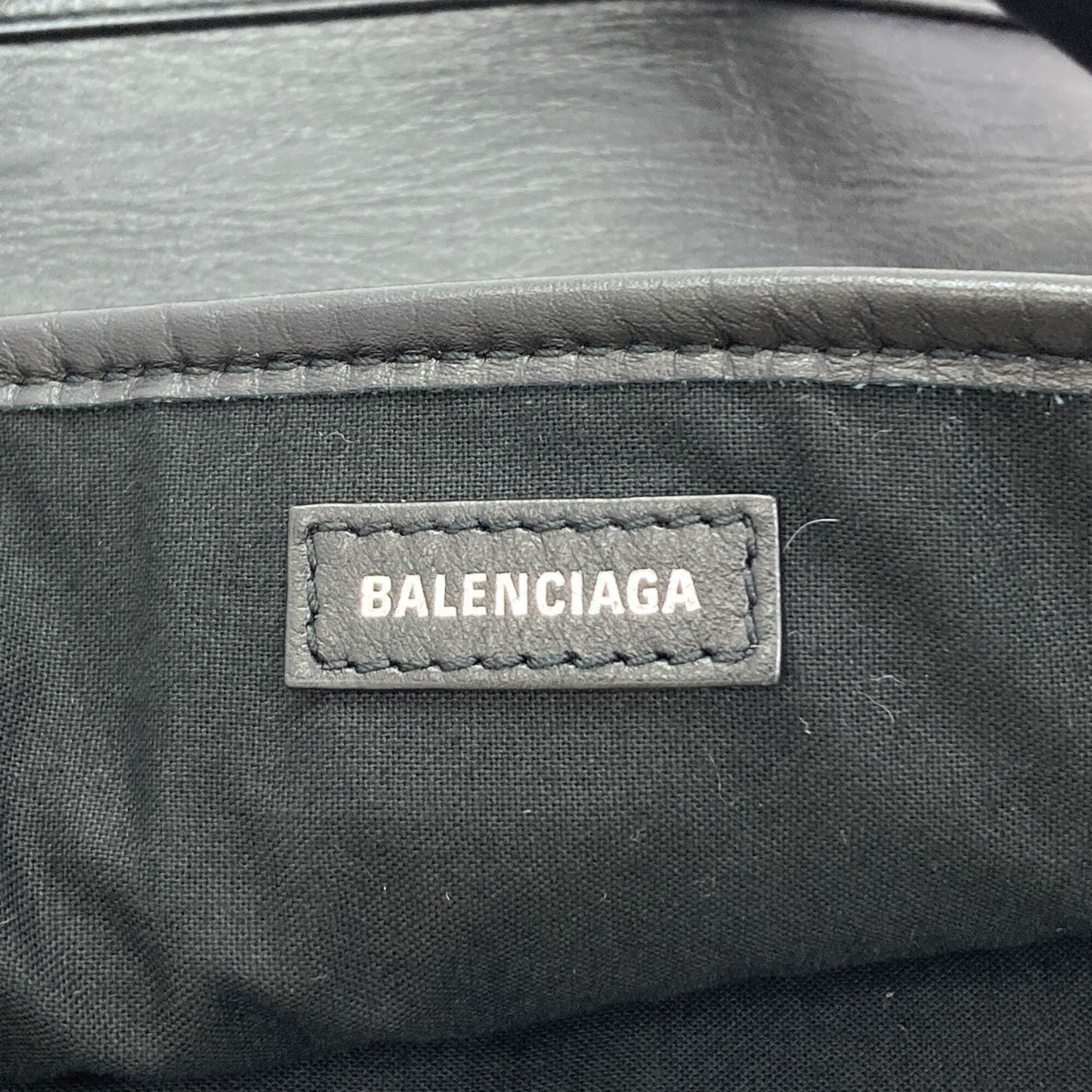 Balenciaga Black Leather Handbag (Pre-Owned)